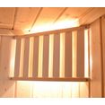 weka sauna valida hoek 1 4,5 kw bio-combikachel met externe bediening, raam beige