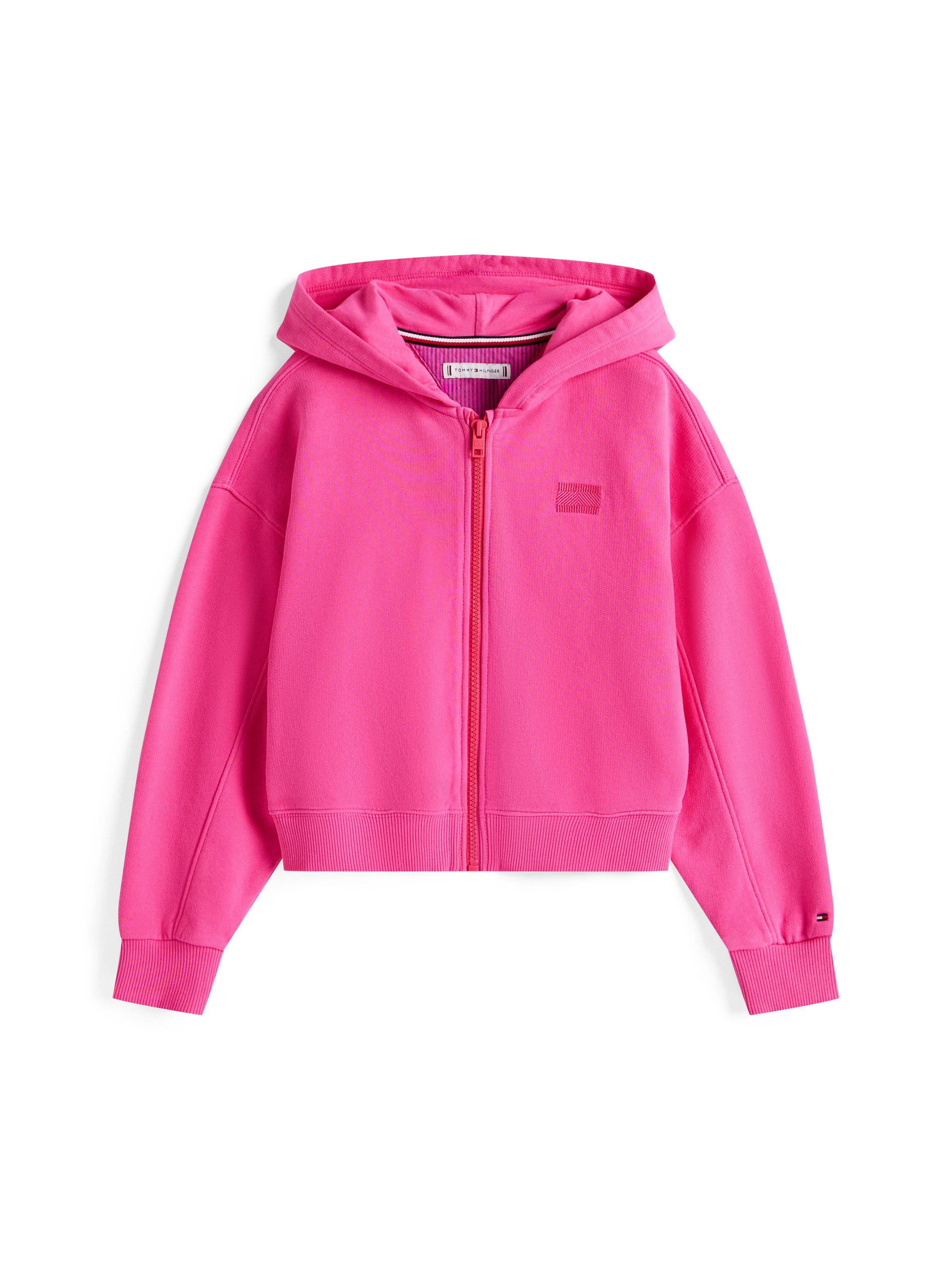Tommy Hilfiger Capuchonsweatvest TOMMY TONAL FLAG HOODIE voor kinderen tot 16 jaar, met borstprint