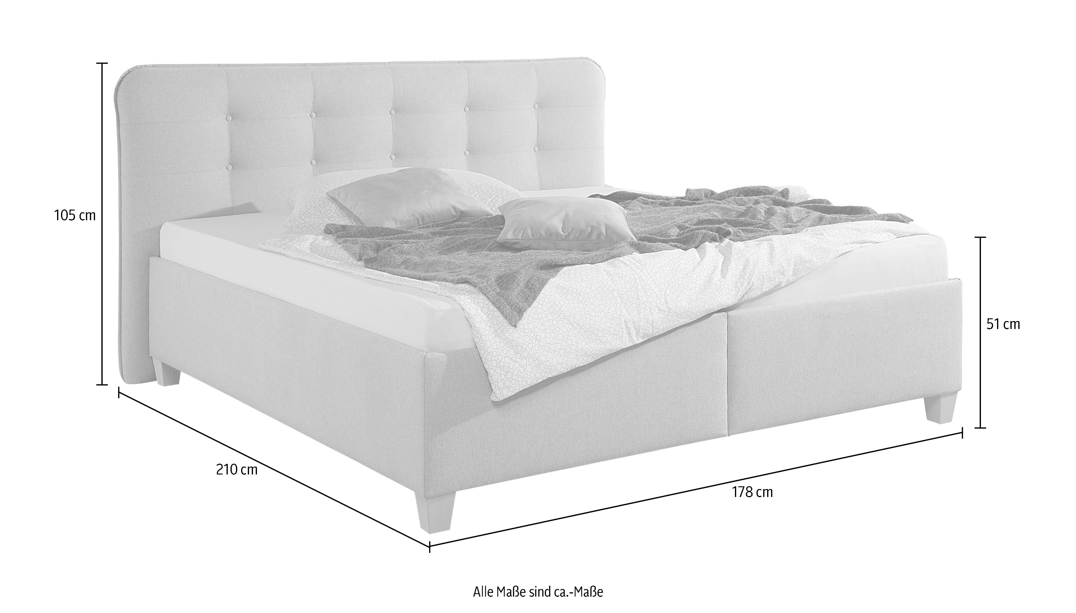 Maintal Gestoffeerd bed inclusief bedkist