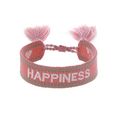 engelsrufer armband good vibes happyness, erb-goodvibes-happy roze