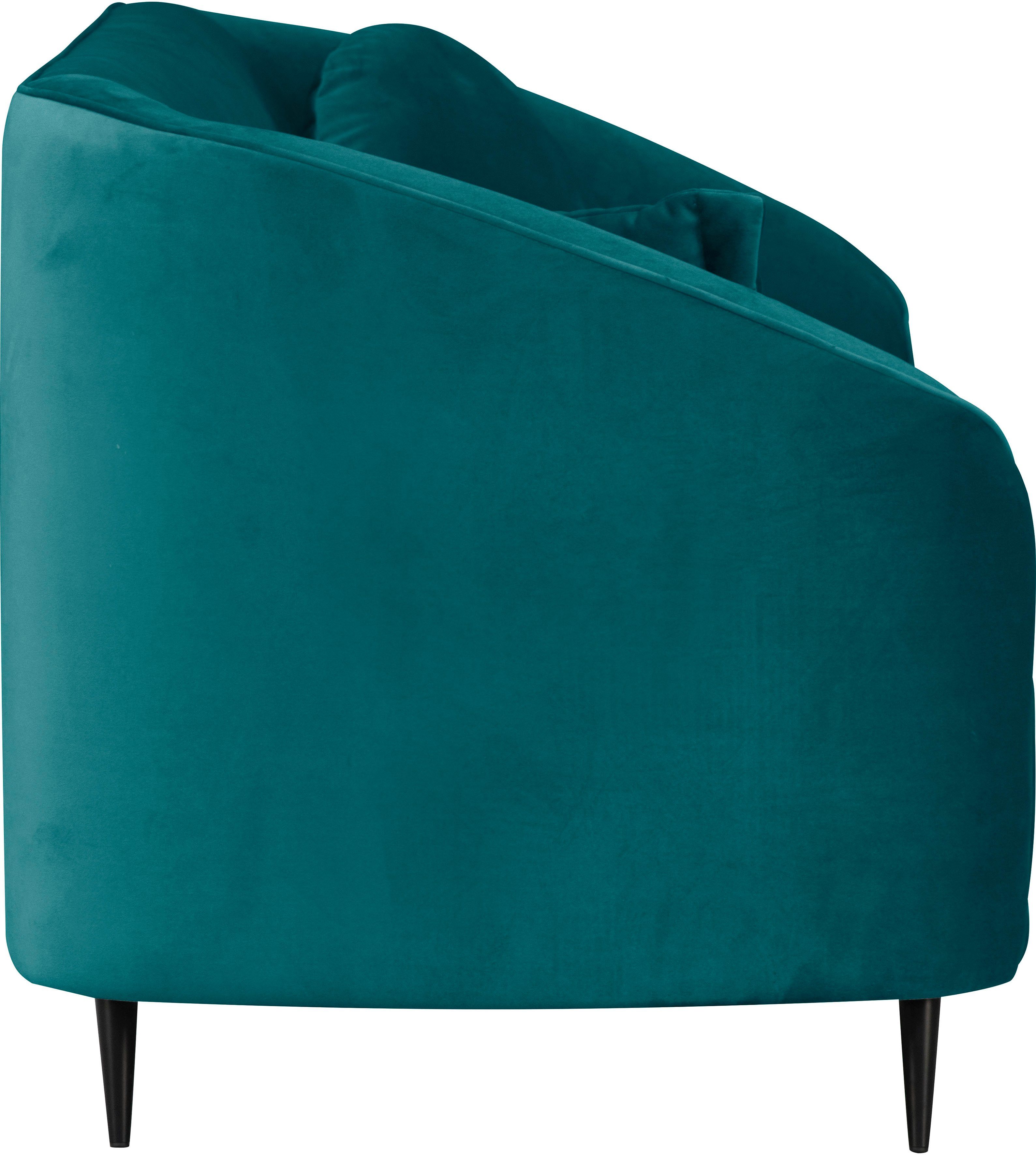 Leonique 2-zitsbank Ashly in 3 overtrekvarianten, bouclé, fluwelige look en zachte structuurstof.
