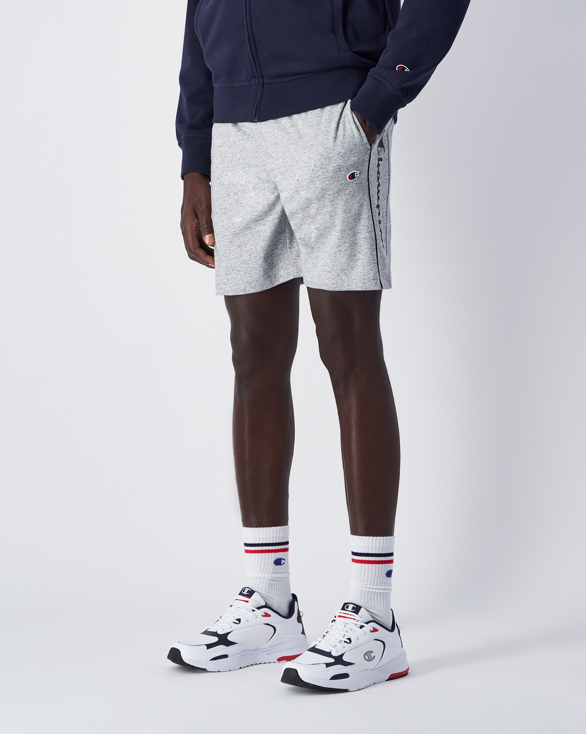 Champion Jerseybroek ICONS Athletic Shorts heren joggingbroeken maat XXL grijs