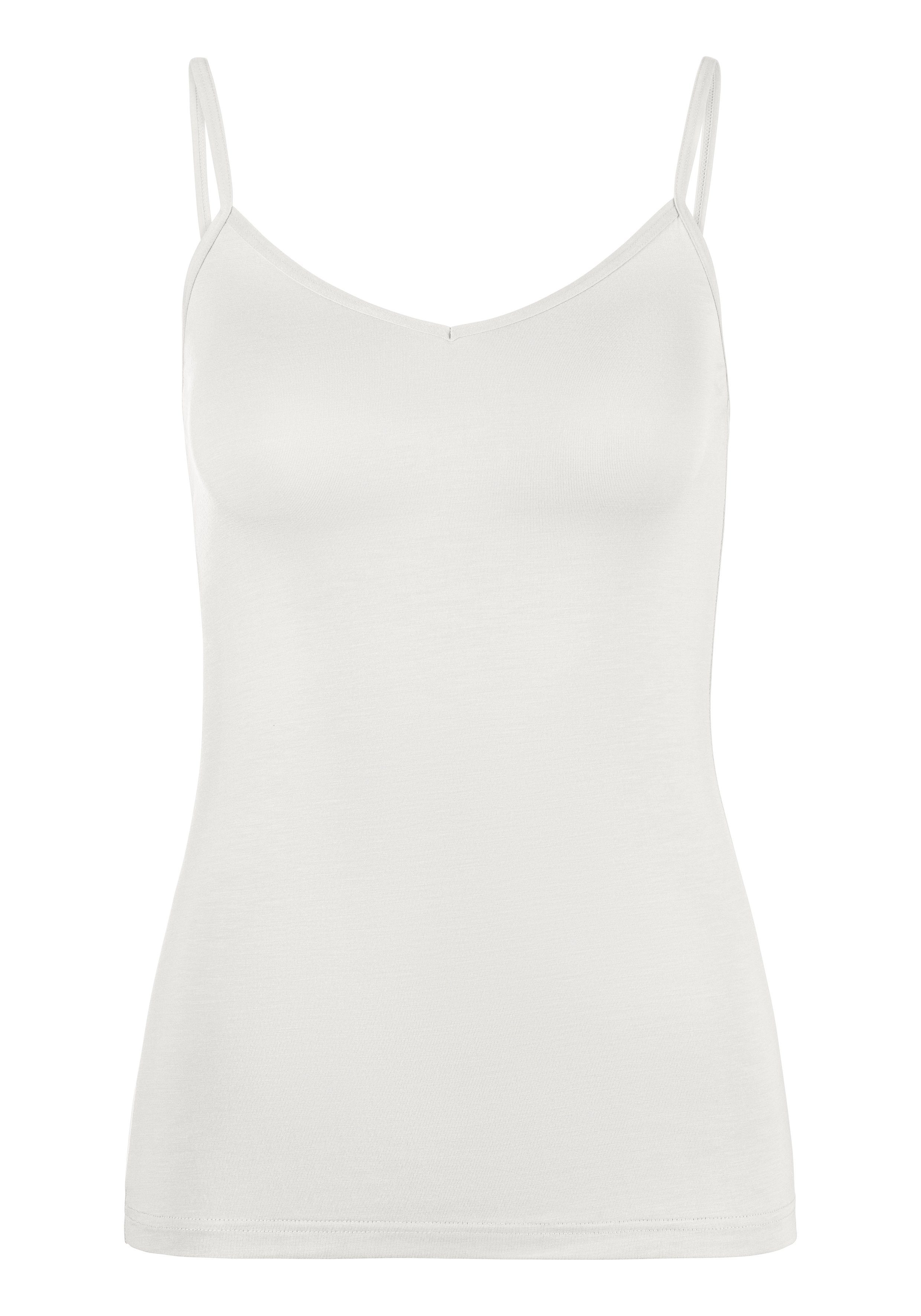Lascana Hemd Spaghettibandjes-top, onderhemd (2 stuks, Set van 2)