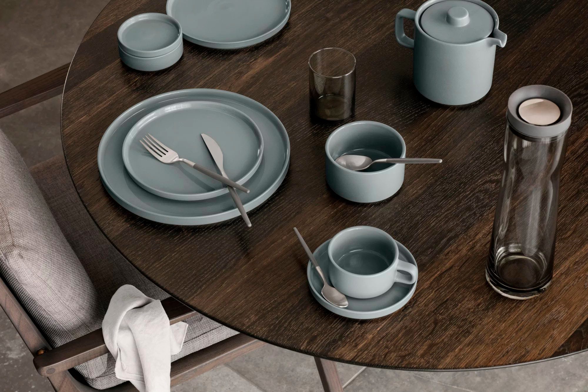 BLOMUS Bestekset Maxime mat, geborsteld, handgrepen met kunststof coating (16-delig)