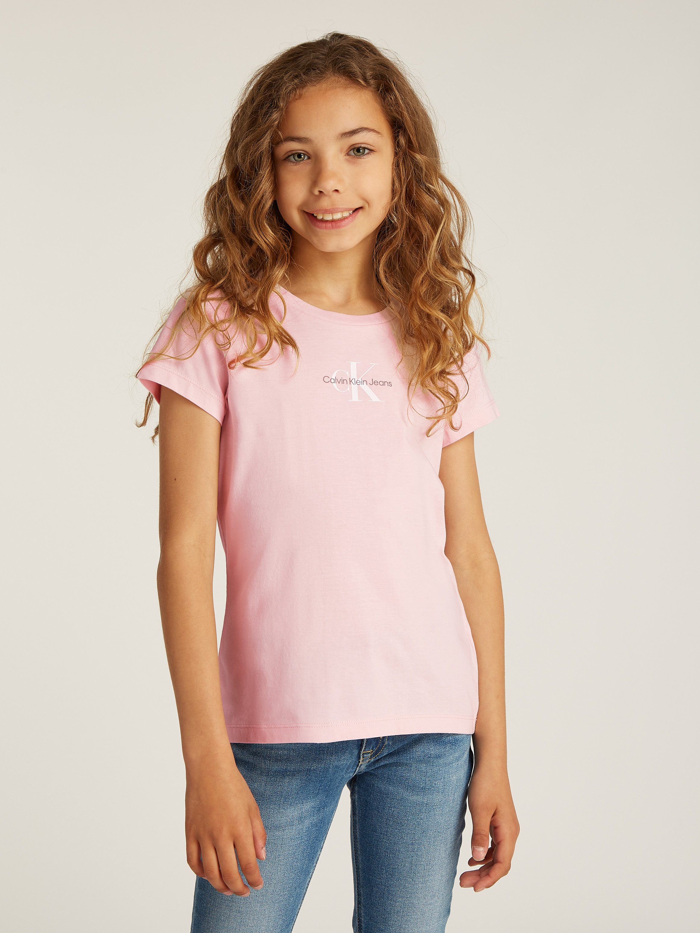 Calvin Klein T-shirt MICRO MONOGRAM TOP voor kinderen tot 16 jaar