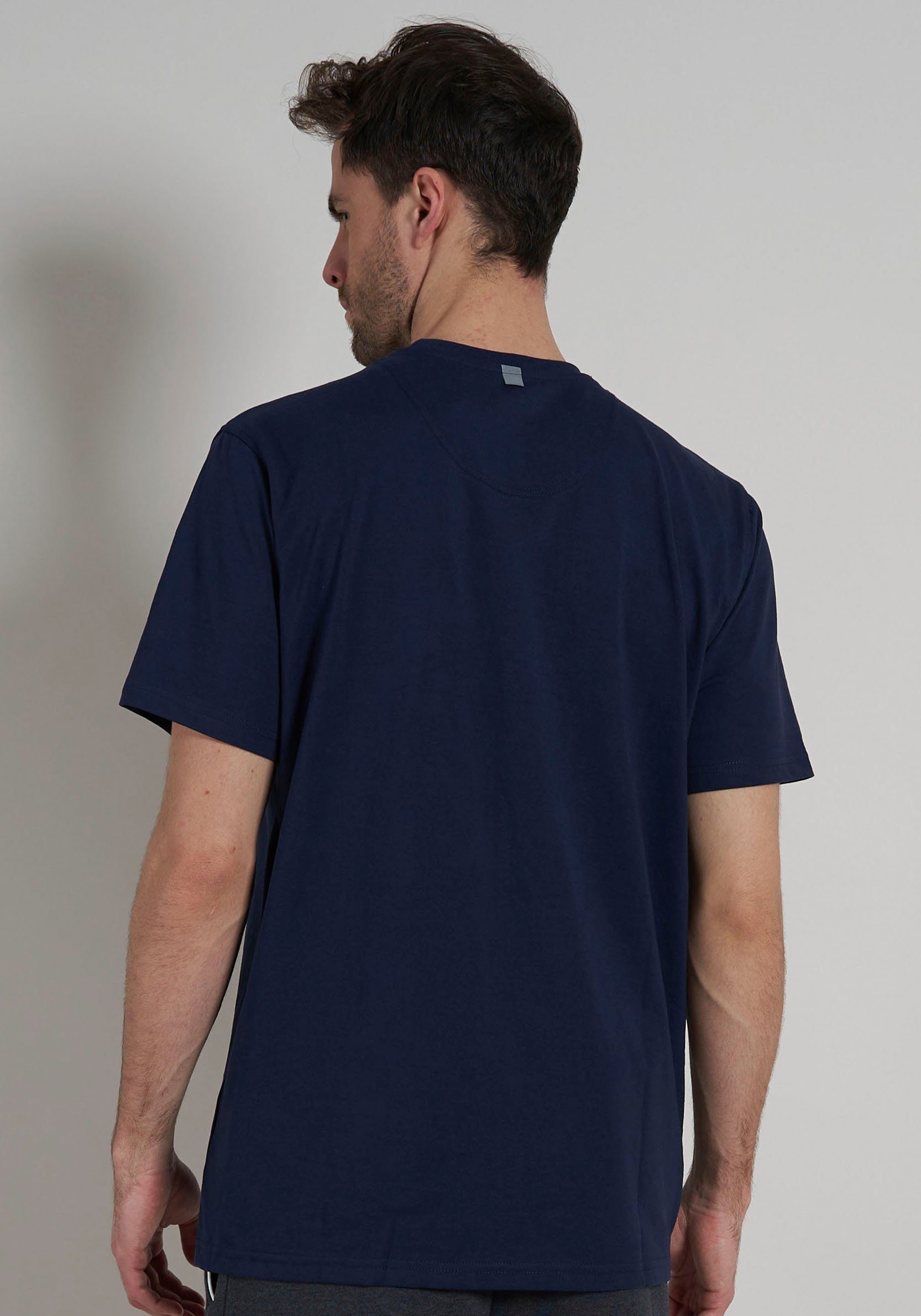 bugatti T-shirt PALERMO Korte mouw, ronde hals, bugatti-opdruk aan de voorkant