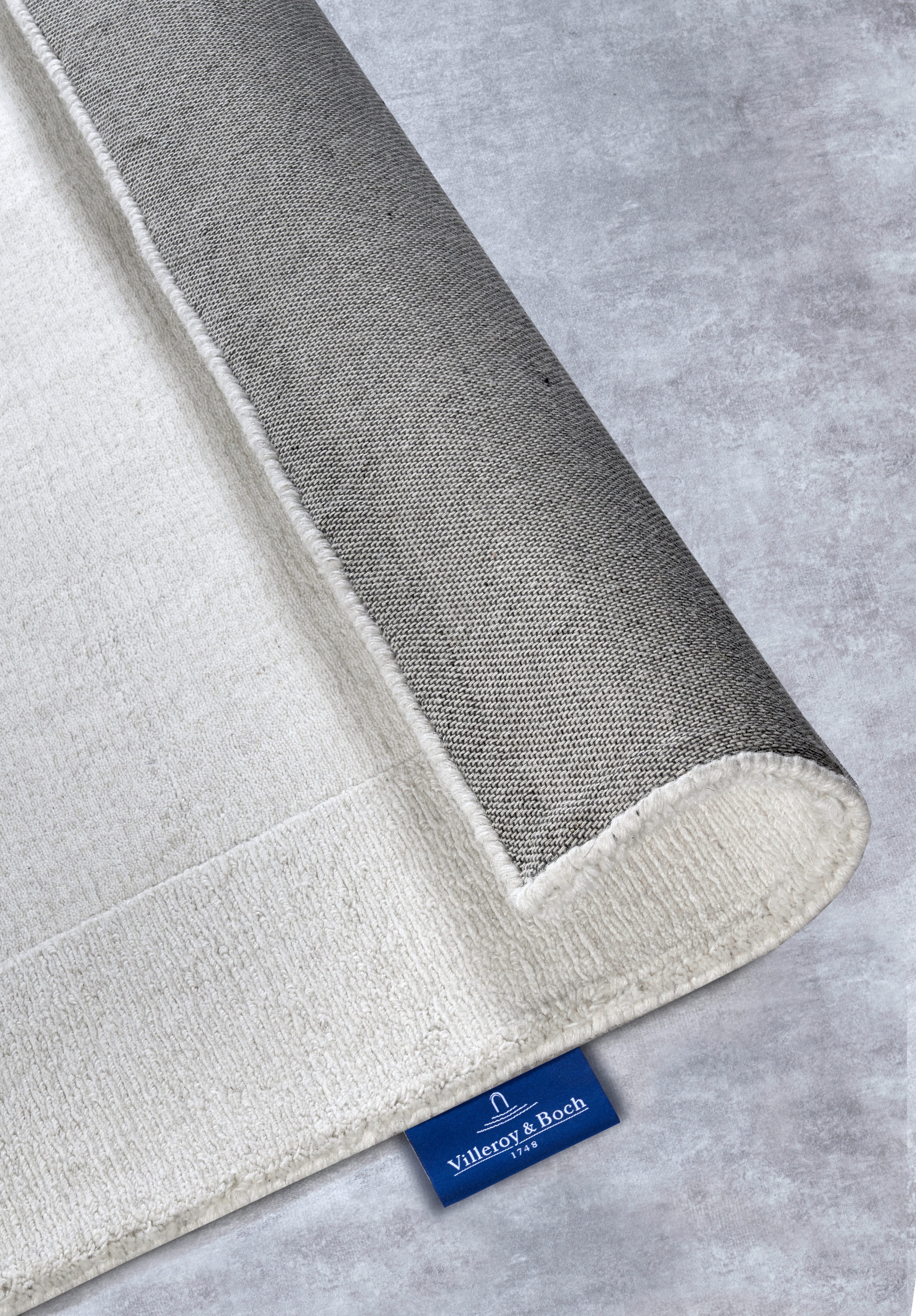 Villeroy & Boch Wollen kleed Charlotte Loper, handgeweven, wol, natuur, loper, woonkamer, geometrie