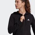 adidas sportswear capuchonsweatvest essentials logo capuchonjack (1-delig) zwart