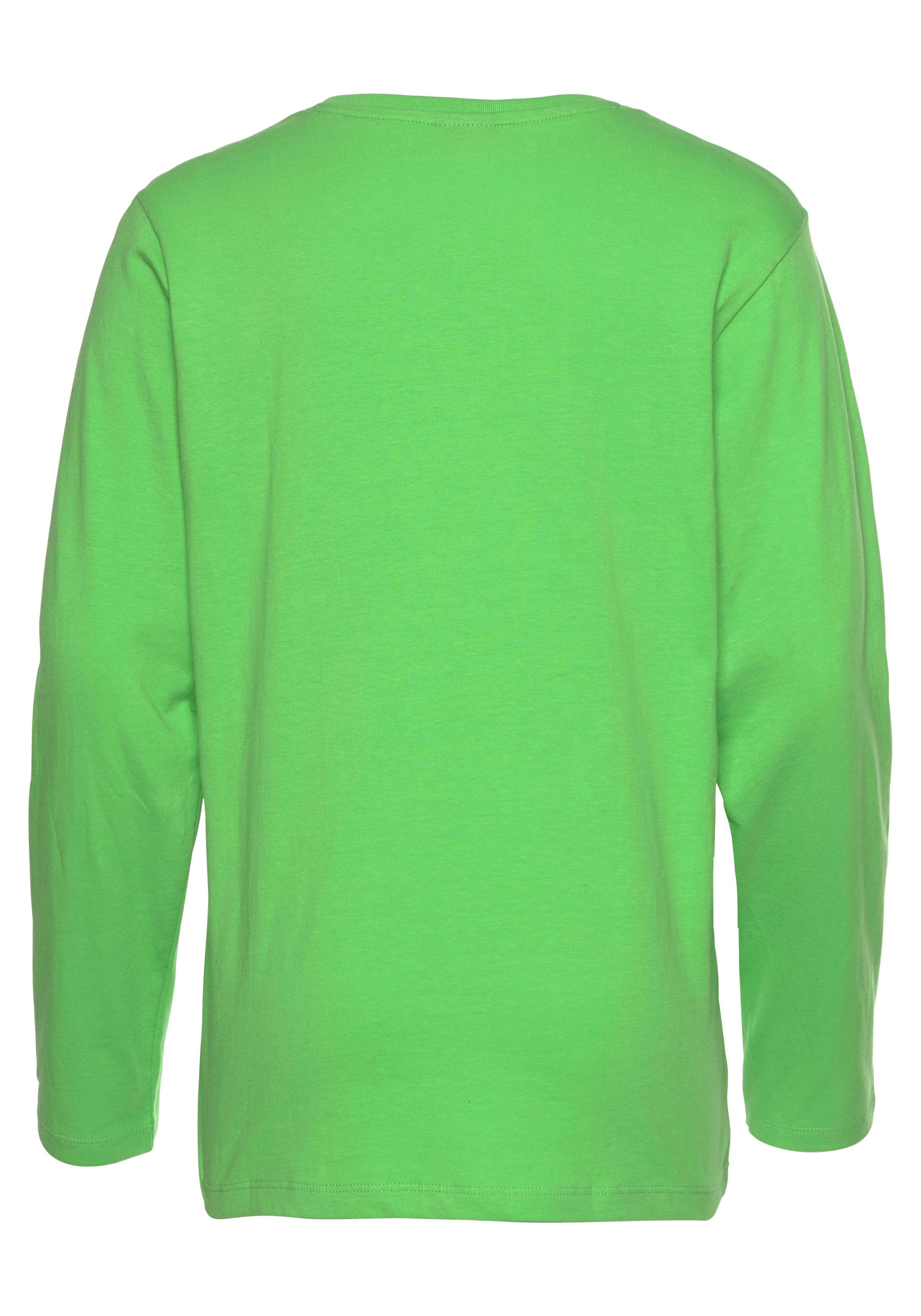 KIDSWORLD Shirt met lange mouwen CHILL MAL DIGGA Lange mouwen, basic pasvorm, met frisse opdruk