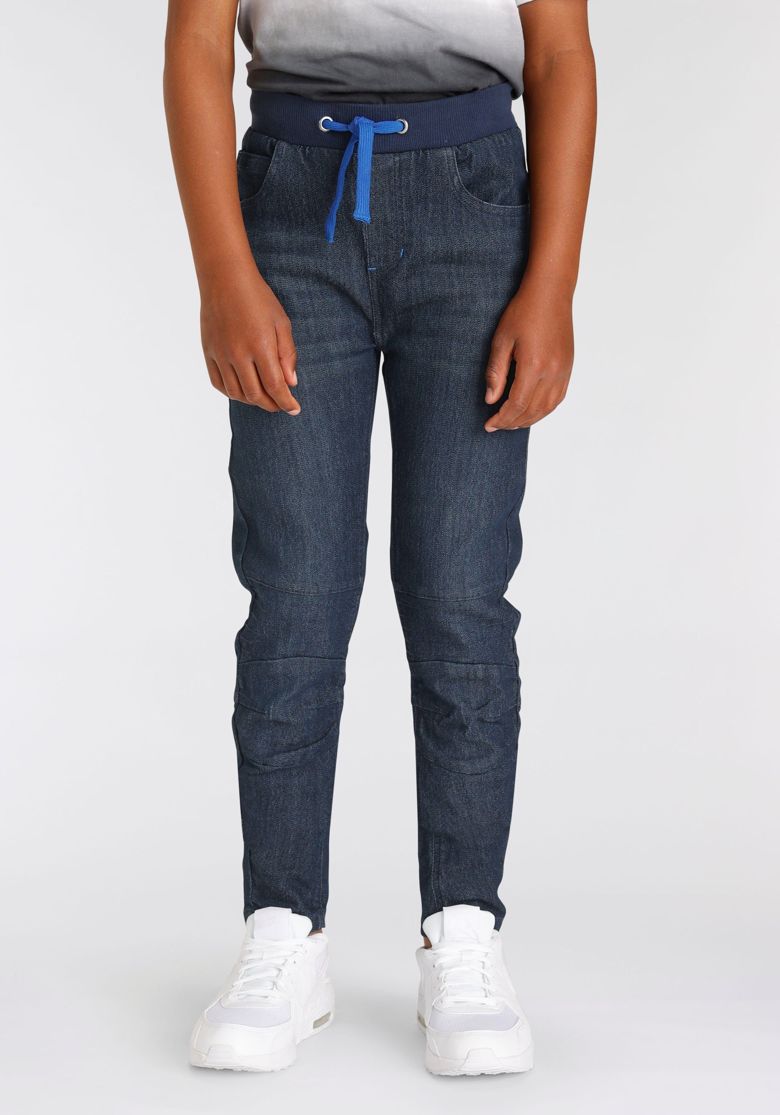 Chiemsee Comfortjeans Stretchjeans voor jongens smalle broekpasvorm, used-wassing, lage taille