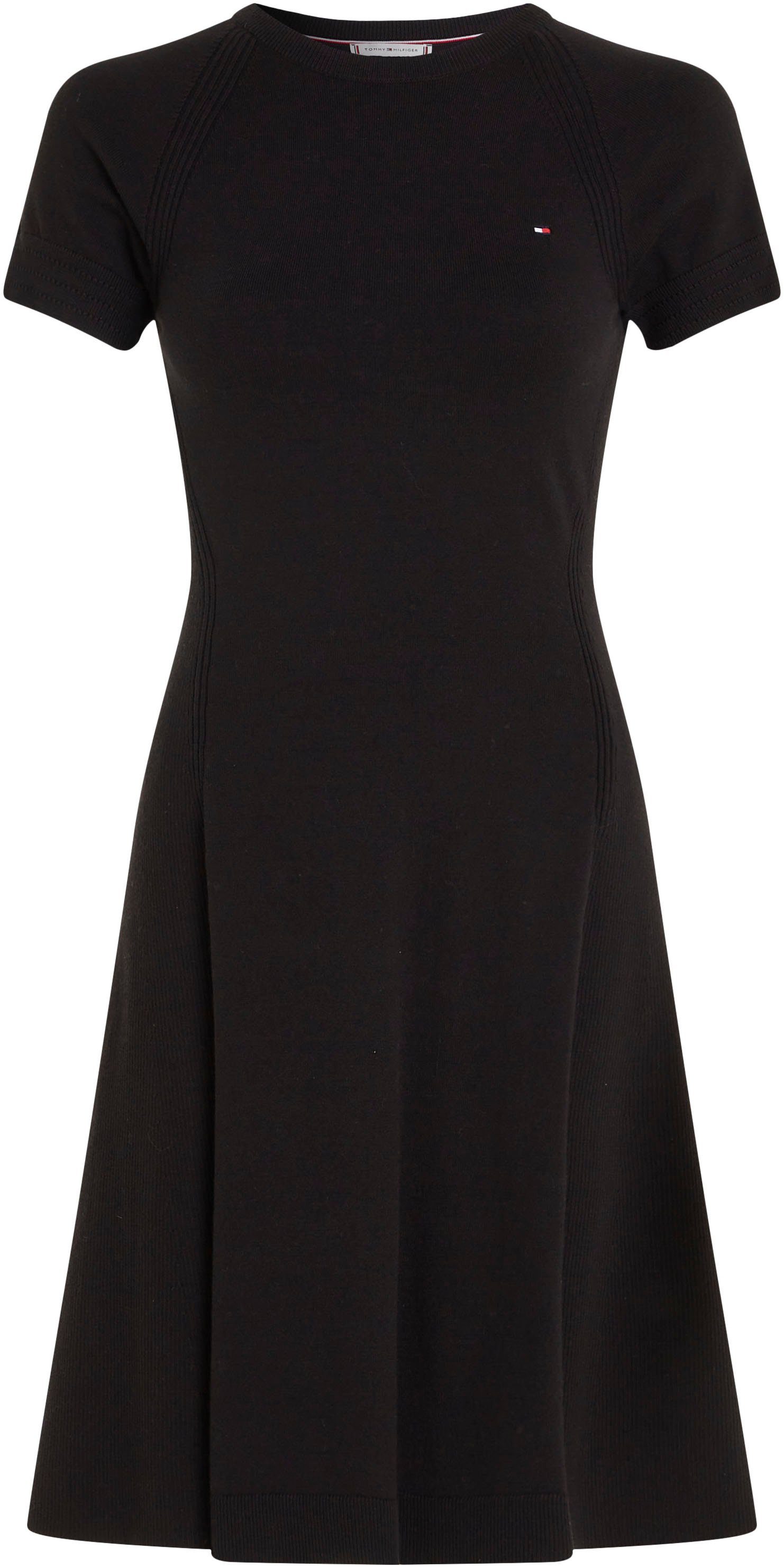 Tommy Hilfiger Jerseyjurk CO JERSEY STITCH F&F DRESS met logoborduursel op borsthoogte