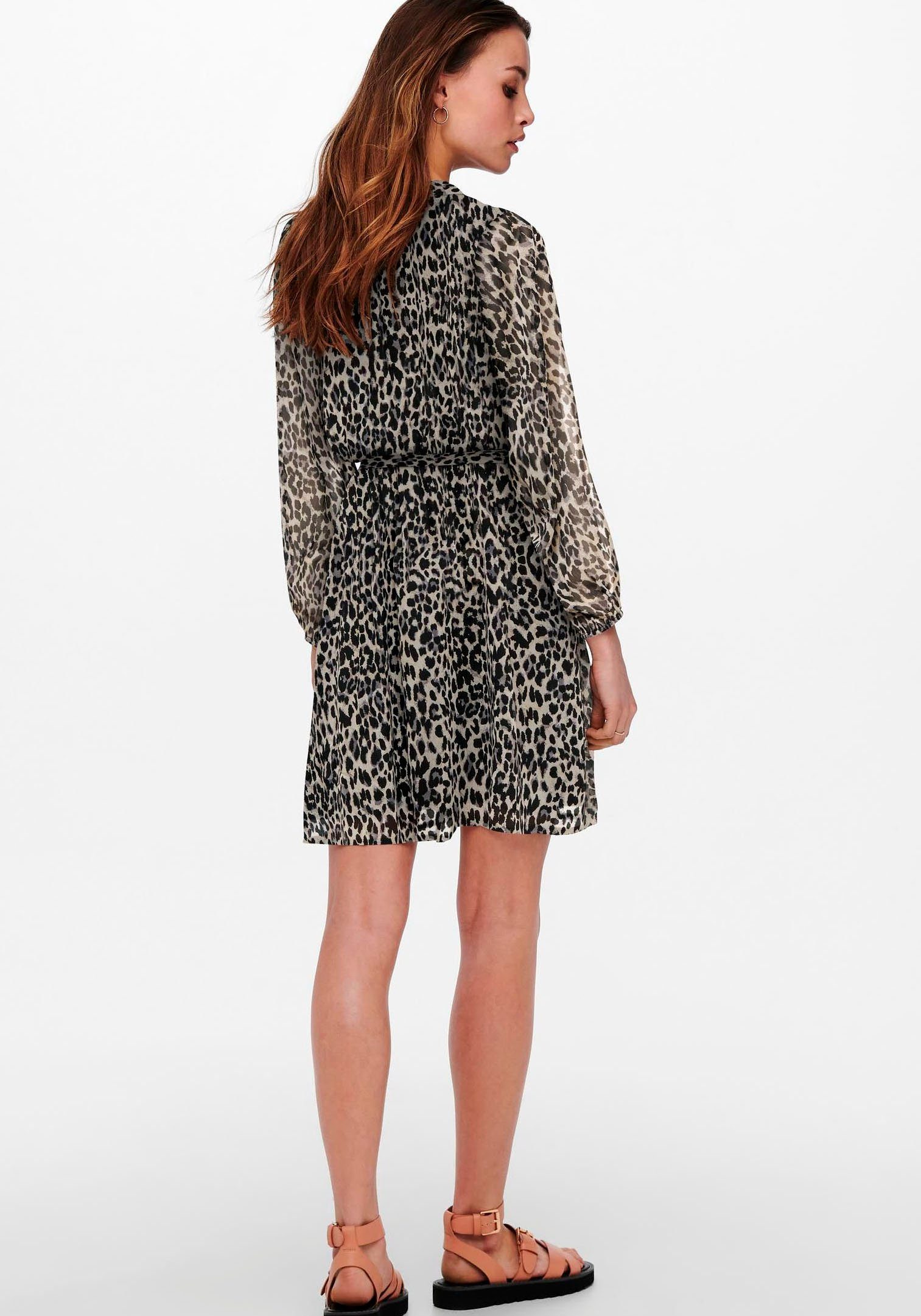 Only Gedessineerde jurk ONLCERA 3/4 SHORT DRESS WVN NOOS