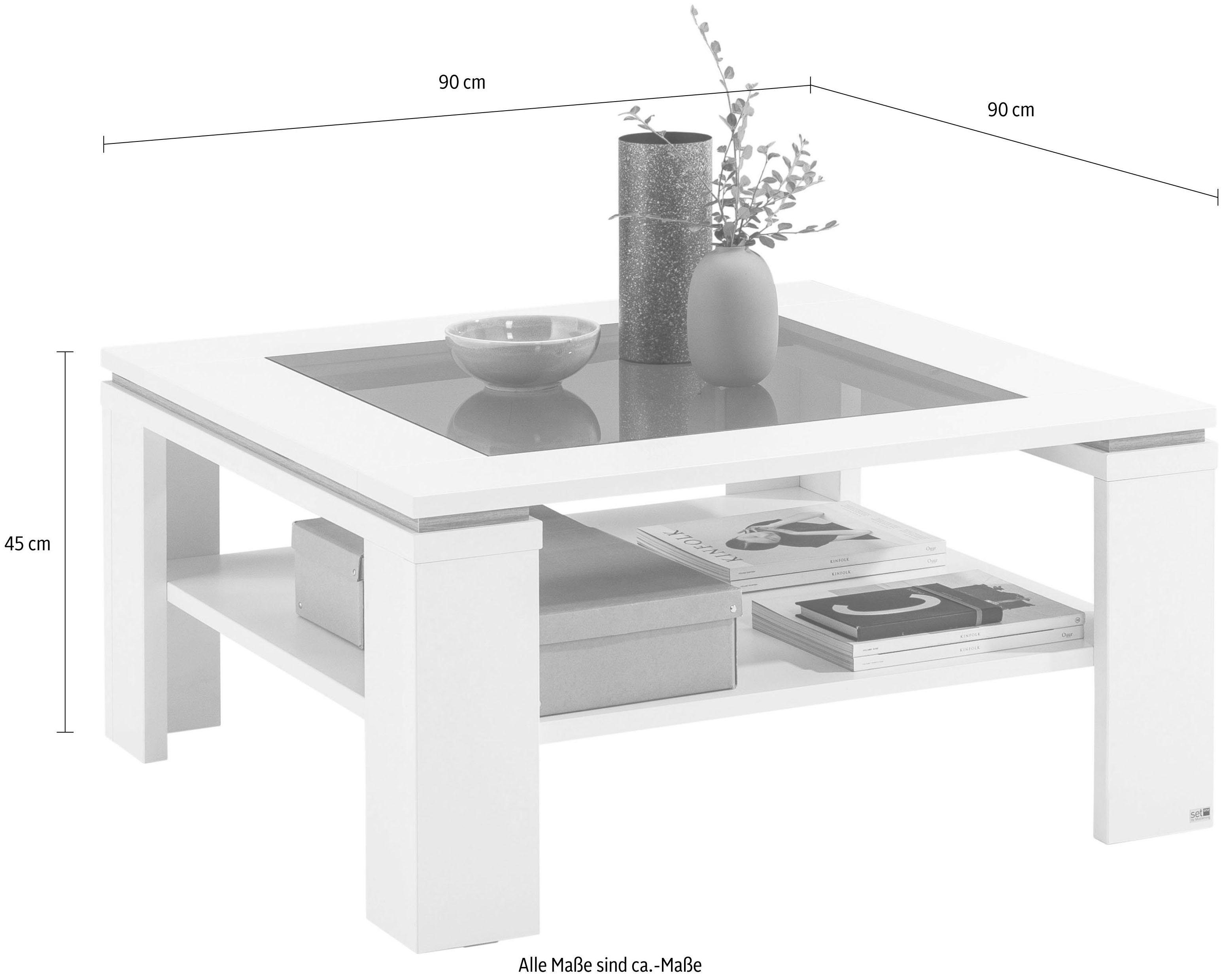 set one by Musterring Salontafel Tacoma Type 65 en 66, met getinte glasplaat