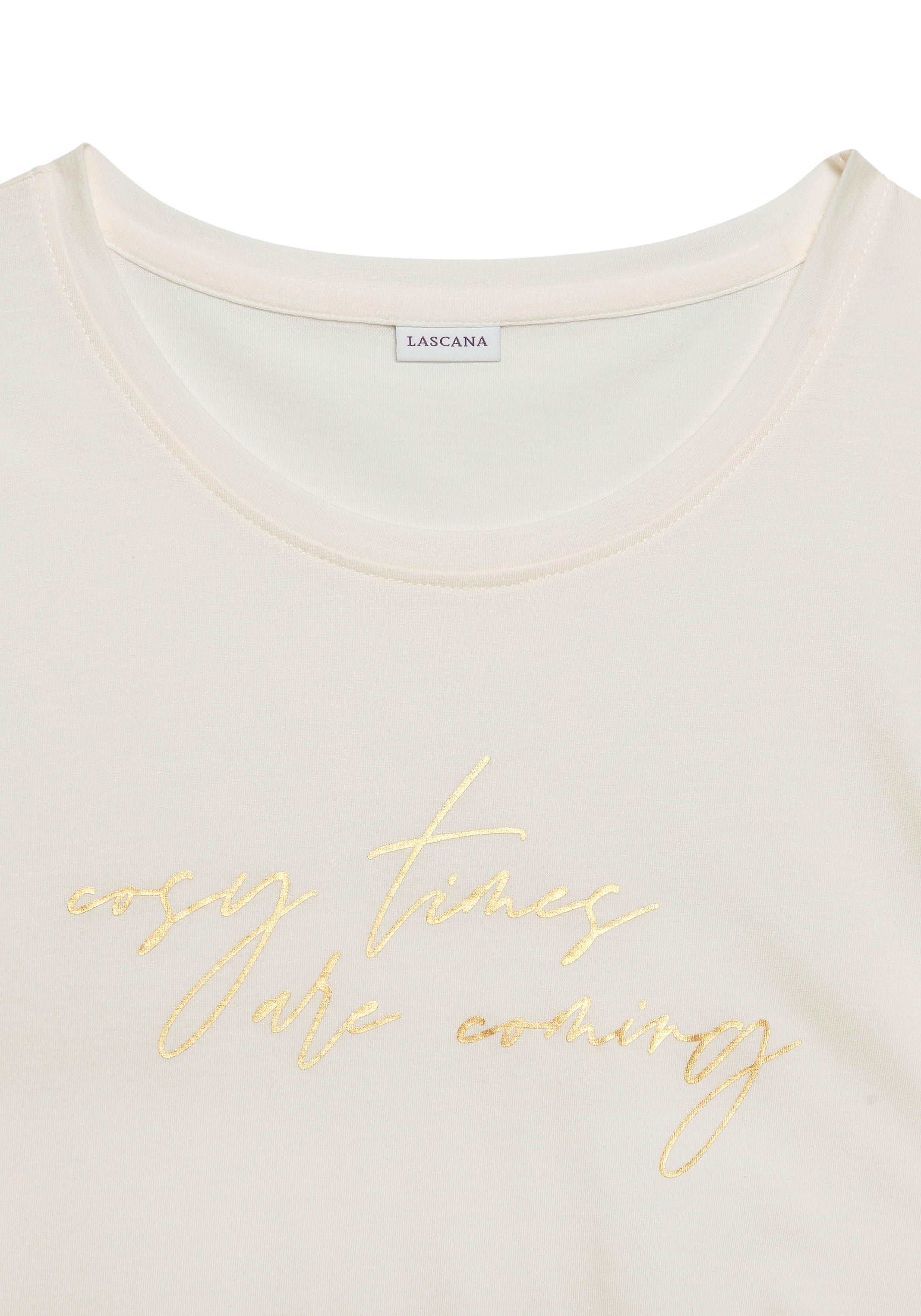 Lascana Pyjama top met folieprint