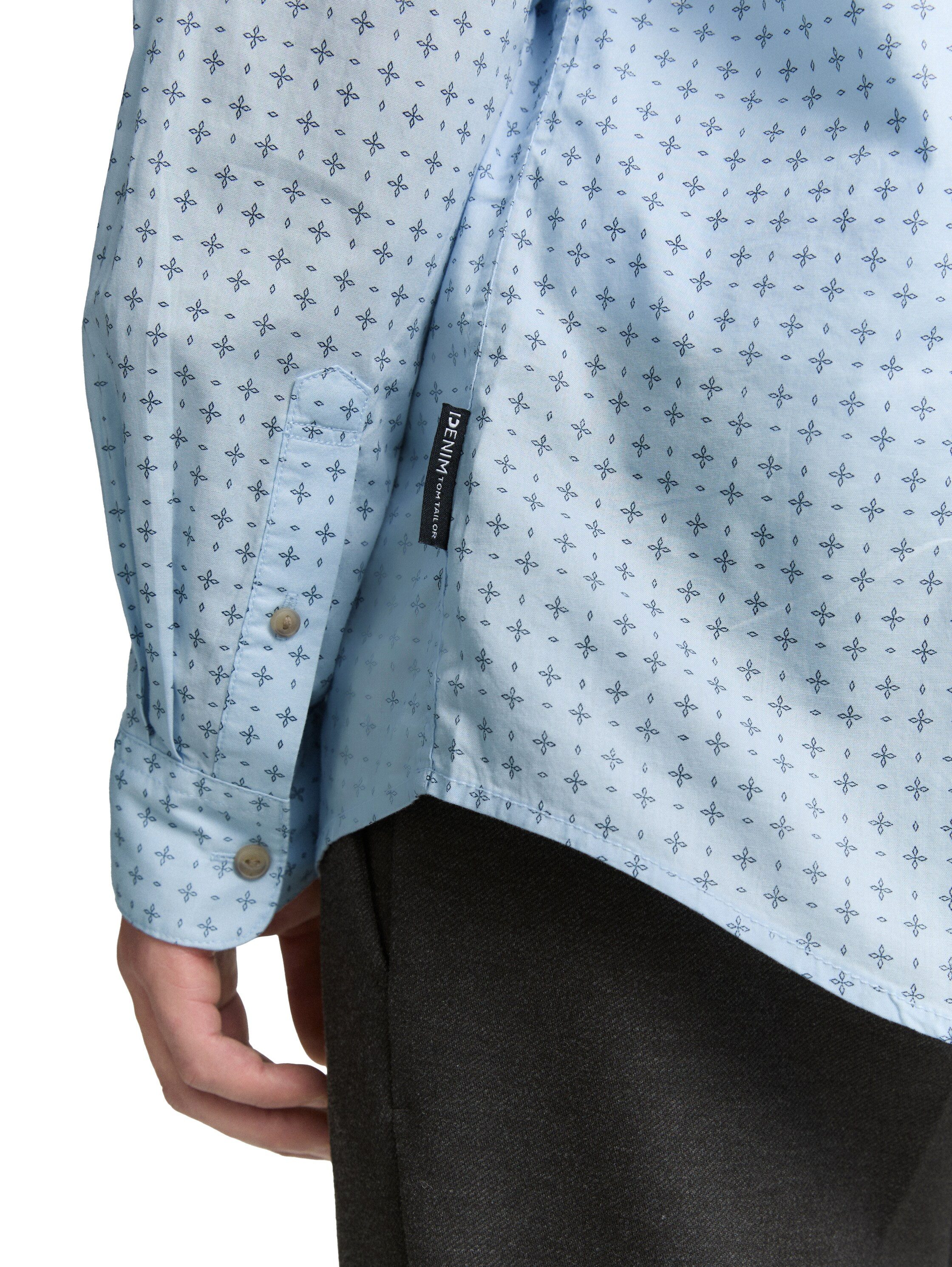 Tom Tailor Denim Overhemd met lange mouwen POPLIN met gestreept patroon