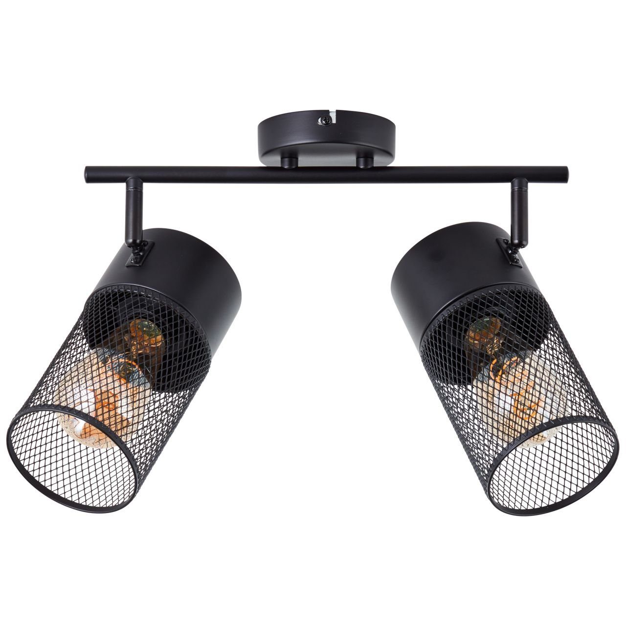Brilliant Leuchten Plafondspot Kamolo kantelbaar - 2-vlamig - dimbaar - 35 cm breed - e27 fitting (1 stuk)