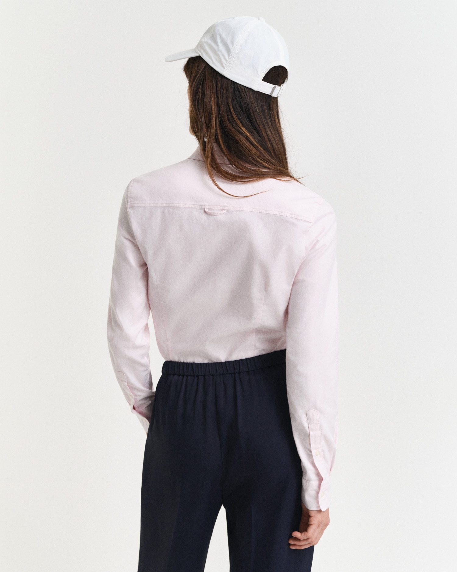 Gant Blouse met lange mouwen Nieuwe Slim Stretch Oxford Blouse voor comfortabel zitten en bewegingsvrijheid, new slim stretch, kreukvrij