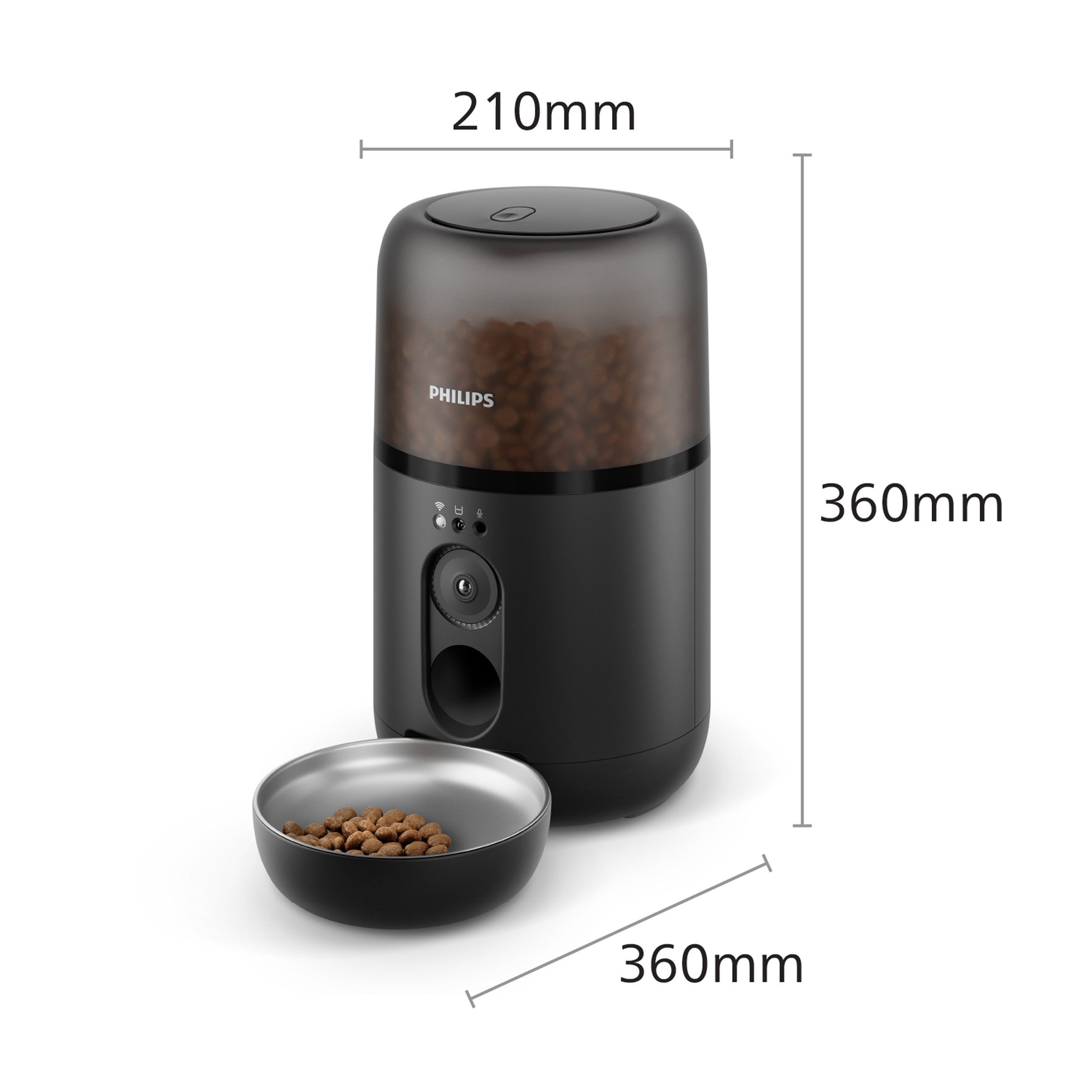 Philips Voerautomaat PAW5320/02 Pet Series, met Camera, 4,5l, voor Katten en kleine Honden
