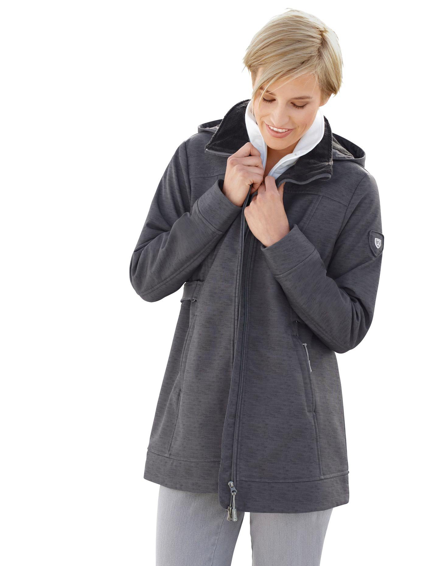 COLLECTION L. softshell-jack met heerlijk zachte fleece