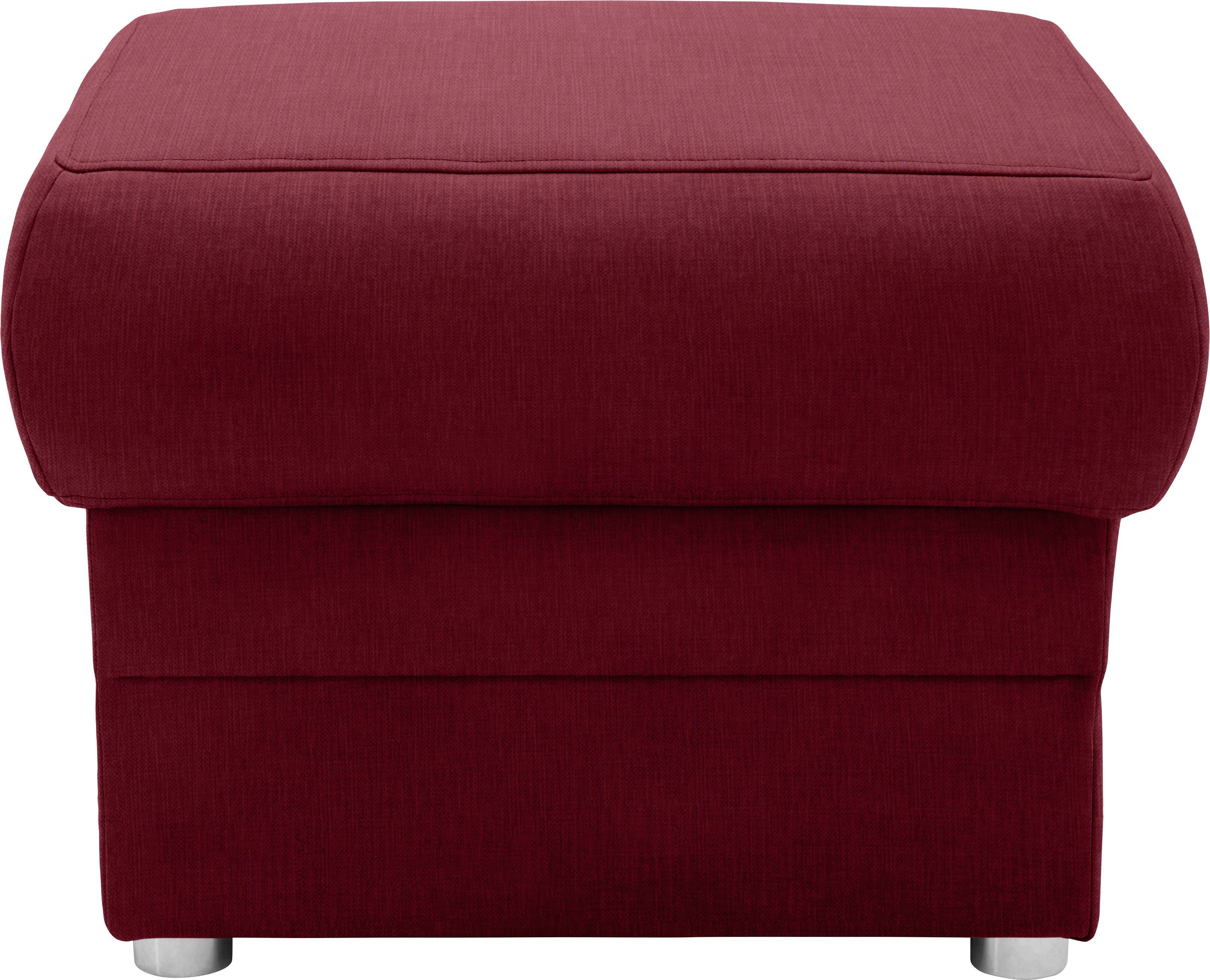 DOMO collection Hocker Pina, compact en comfortabel Bijpassende voetenbank/poef bij de serie