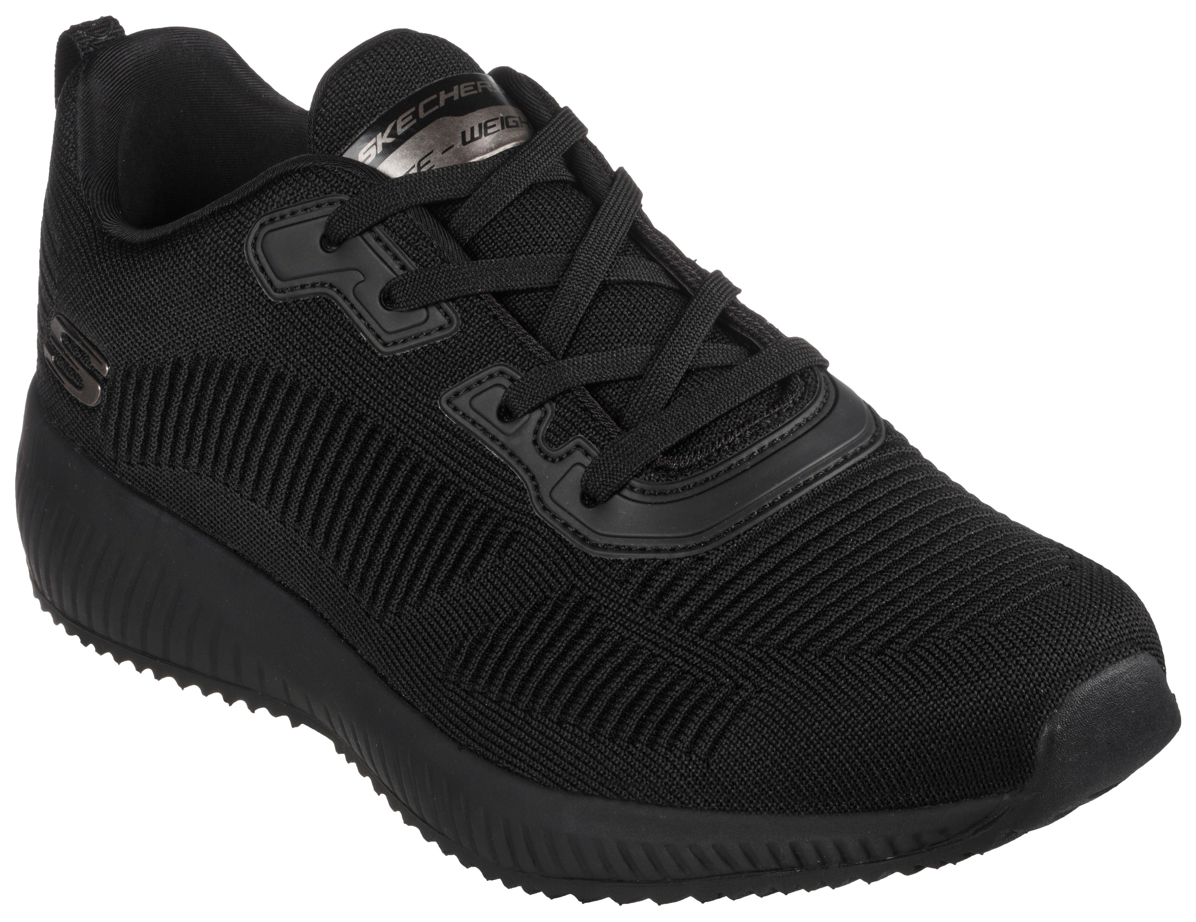 Skechers Sneakers SKECHERS SQUAD geschikt voor machinewas, vrijetijdsschoen, lage schoen, veterschoen heren veterschoenen maat 41 EU zwart