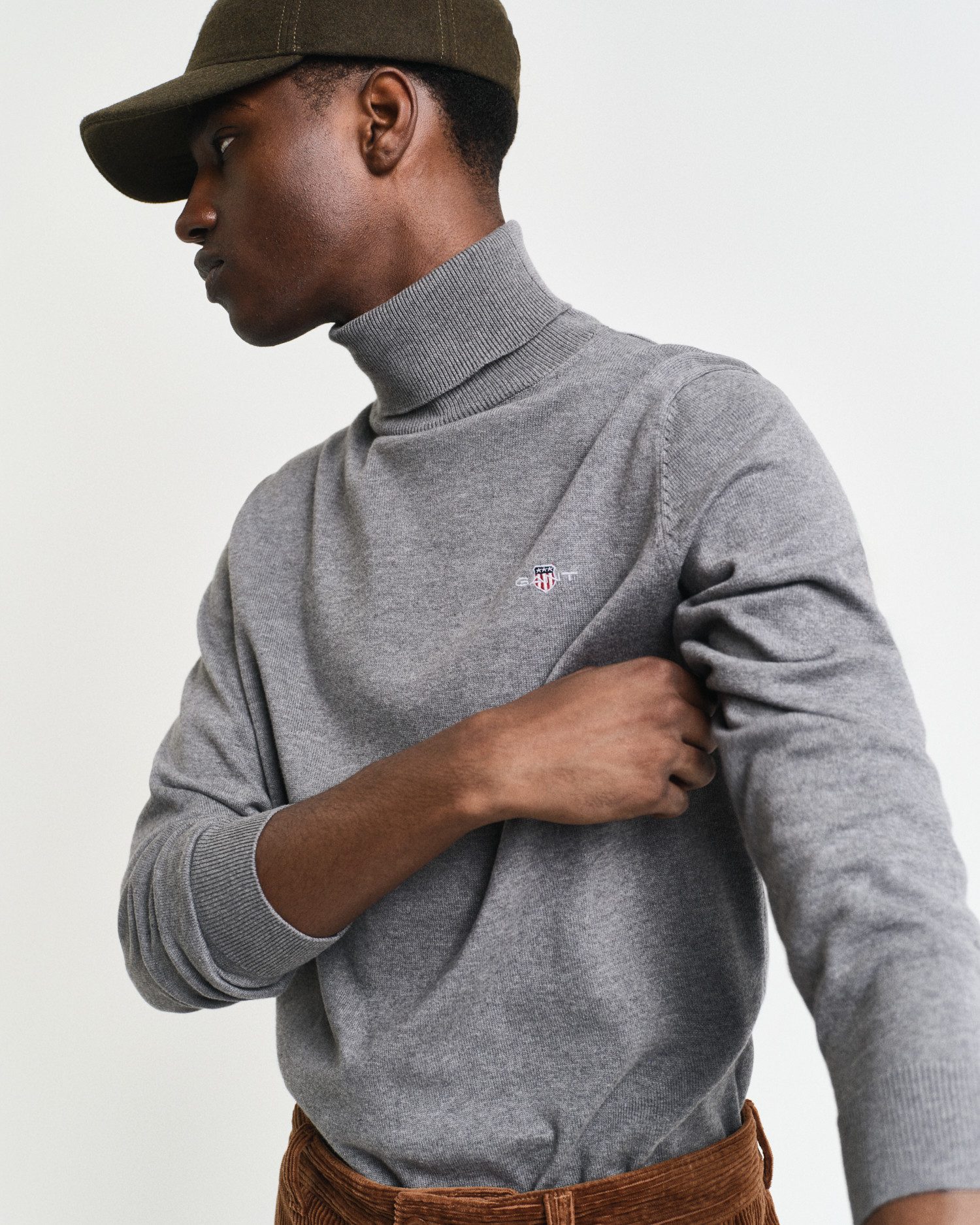 Gant Coltrui CLASSIC COTTON ROLLERNECK Premium roltrui van zacht 100% katoen, overgangs trui