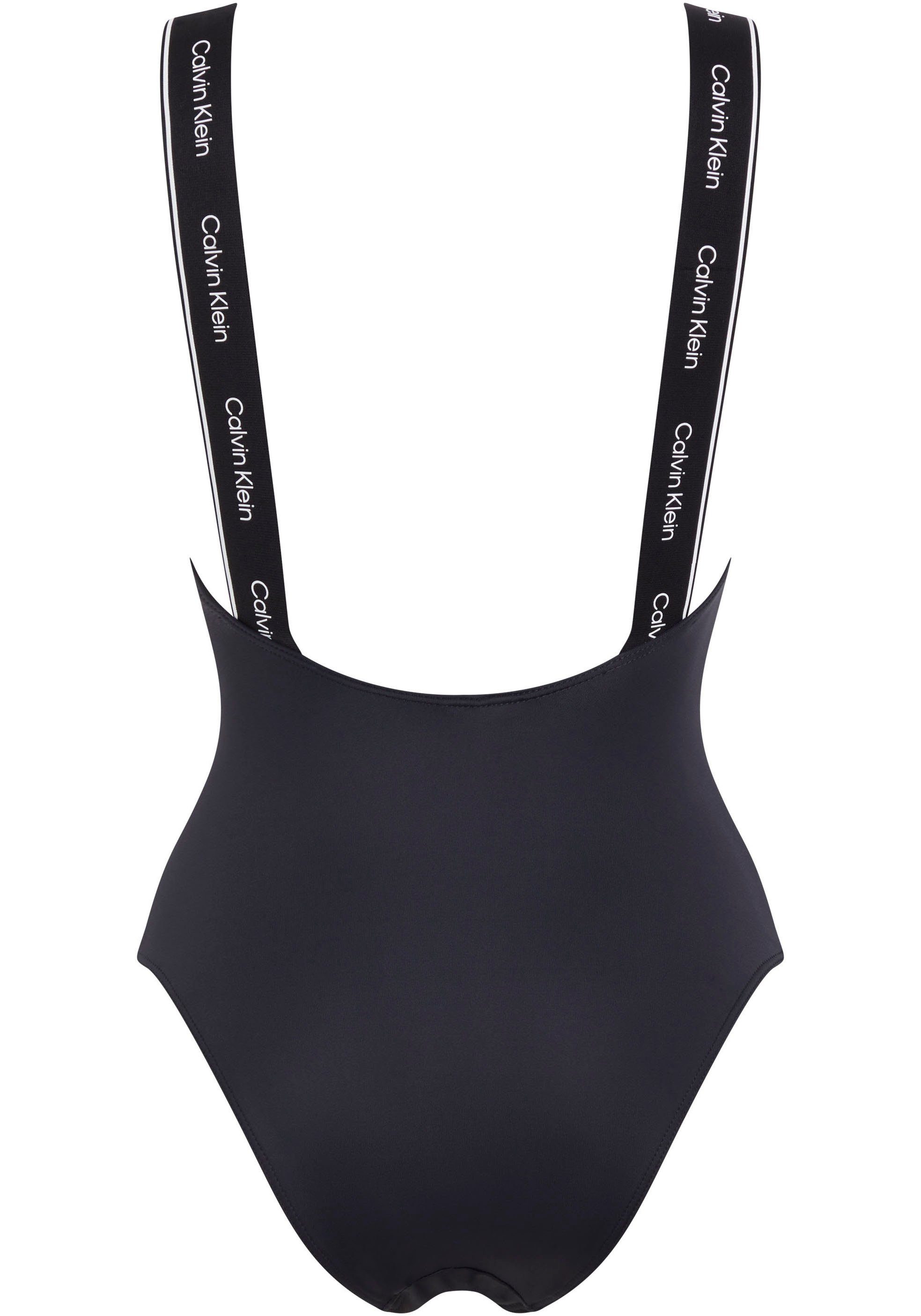 Calvin Klein Swimwear Badpak ONE PIECE-RP met logoprint op de bandjes