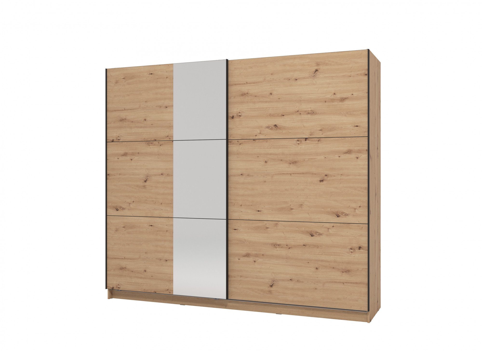 INOSIGN Zweefdeurkast Sierra kledingkast met spiegel linnenkast garderobe Topseller INCLUSIEF interne indeling, FSC®-gecertificeerd, OTTOs Choice