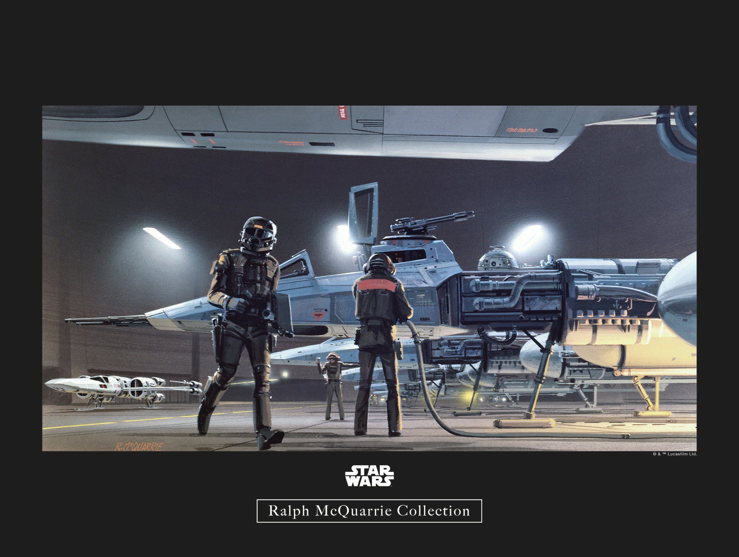 Komar wanddecoratie Star Wars Classic RMQ Yavin Y-Wing, zonder lijst