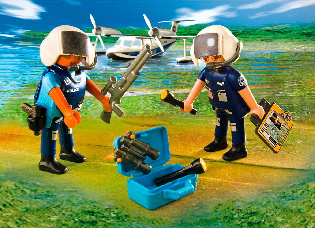 Playmobil® Constructie-speelset Polizei Wasserflugzeug (4445), Action Heroes (30-delig)