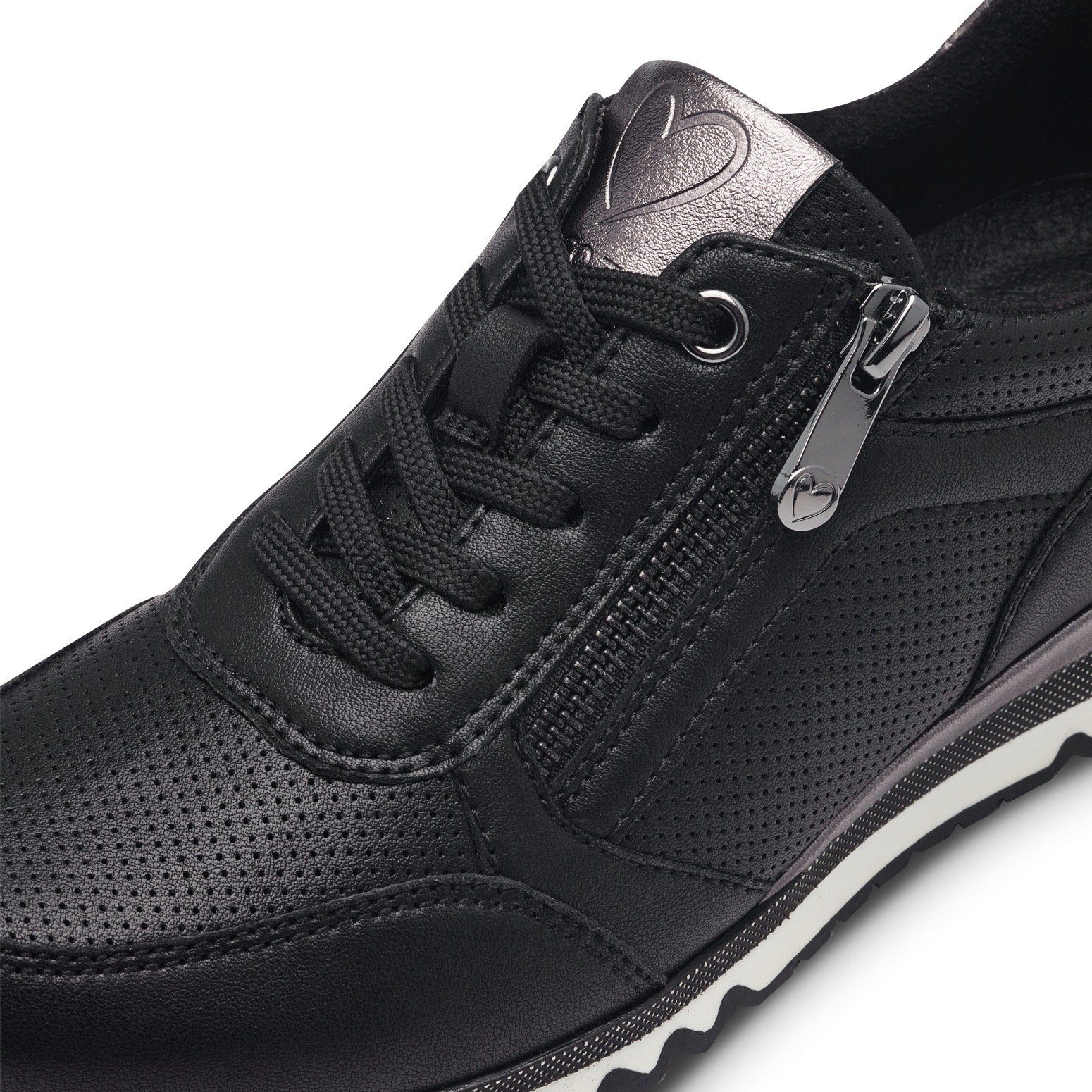 Marco Tozzi Sneakers met feel me-uitrusting, vrijetijdsschoen, lage schoen, veterschoen
