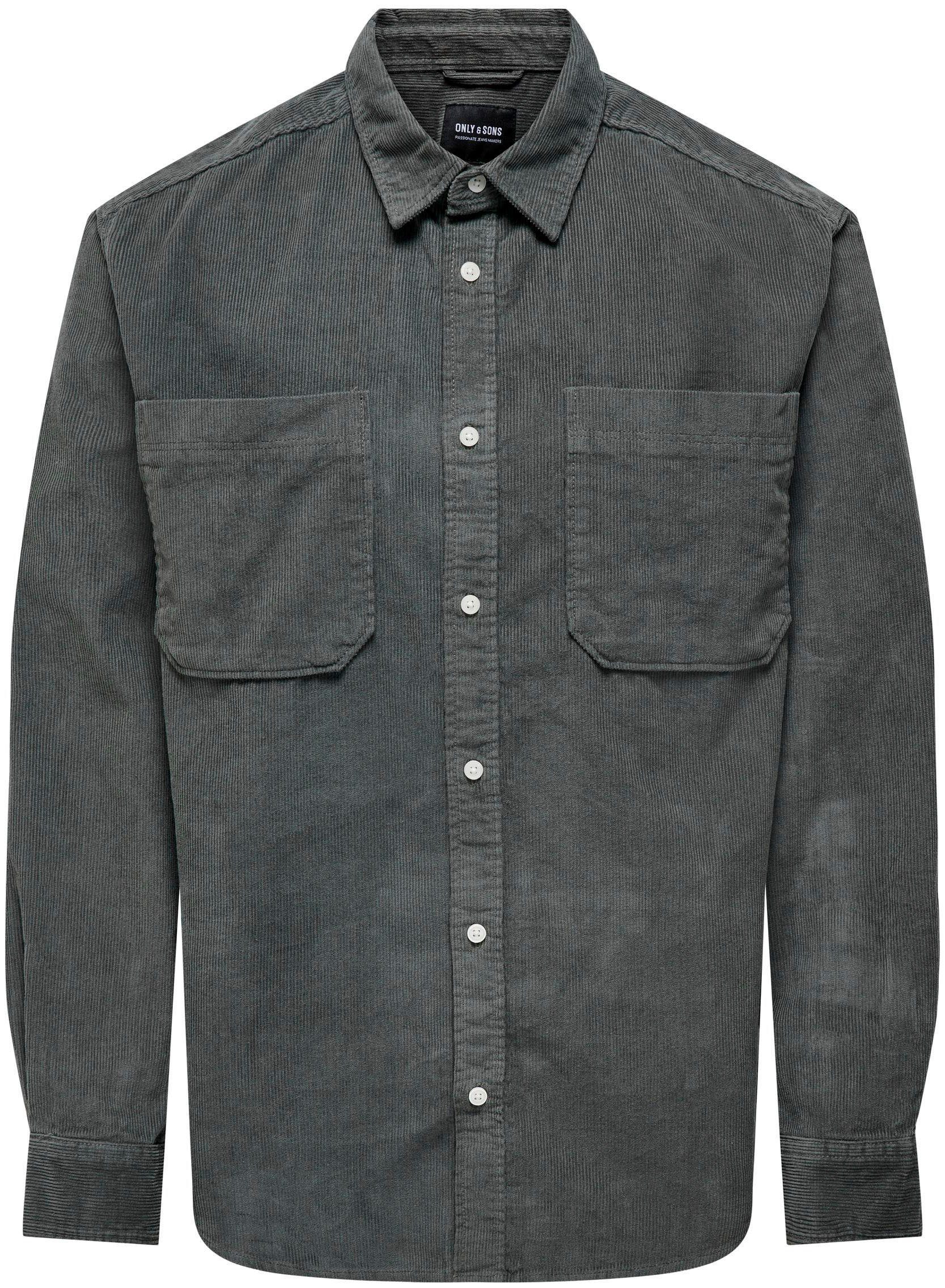ONLY & SONS Overhemd met lange mouwen OS ONSALP RLX 2PKT WASHD COR