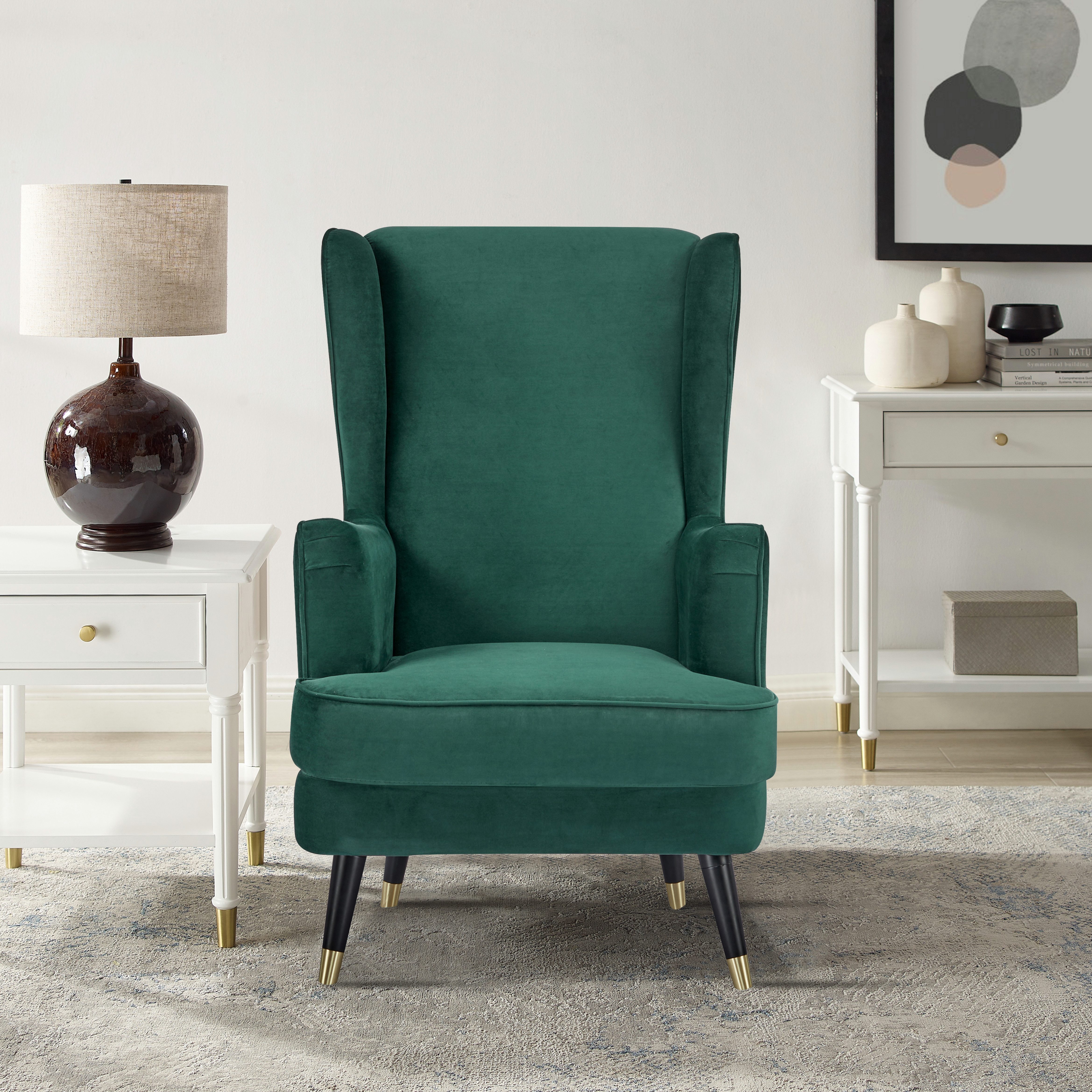 Home affaire Oorfauteuil ZILLER, TV-stoel, vrij in de ruimte te plaatsen, in cord en fluweel