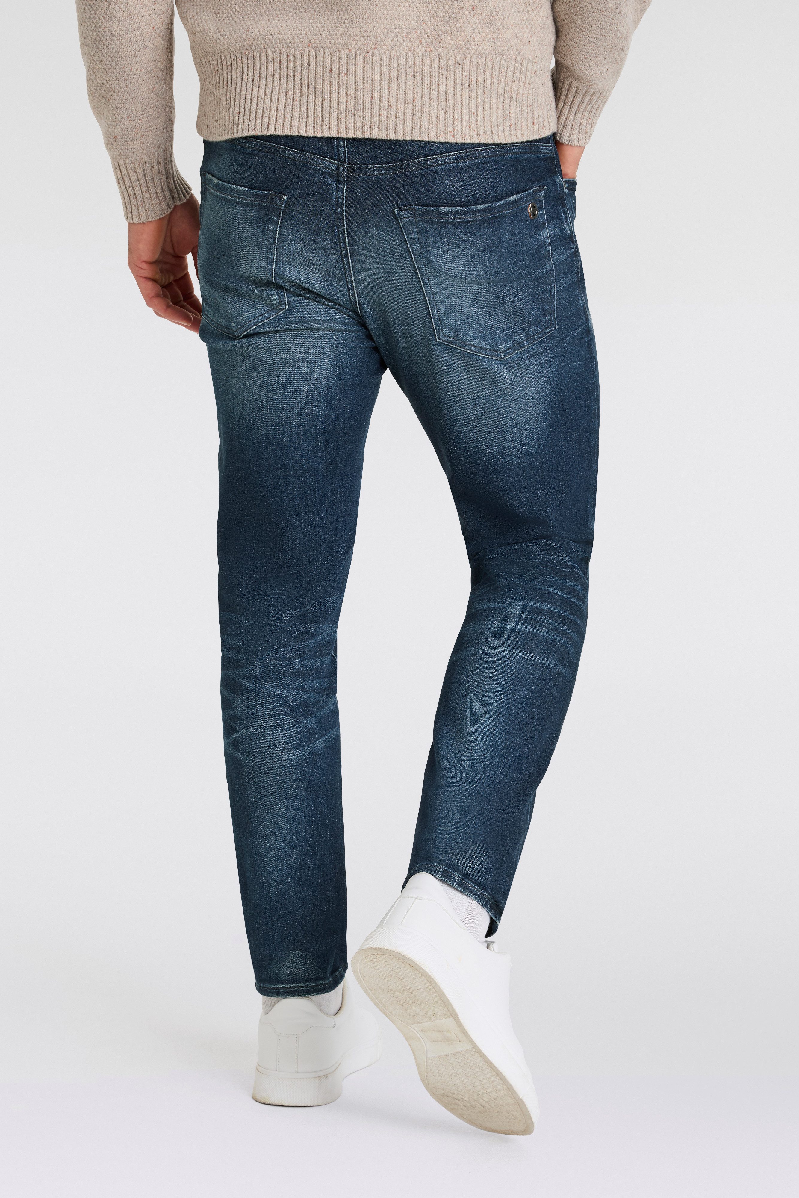 Boss Orange Tapered jeans Onyx in 5-pocketsstijl