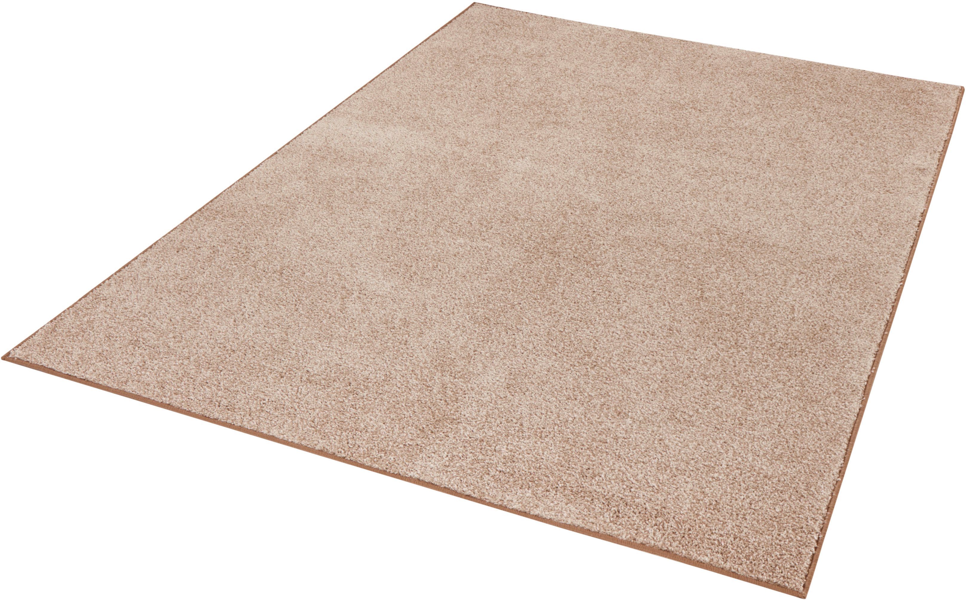 HANSE Home Vloerkleed Pure 100 korte pool Kortpolig, effen, omgezoomd, loper, woonkamer, kinderkamer, gang