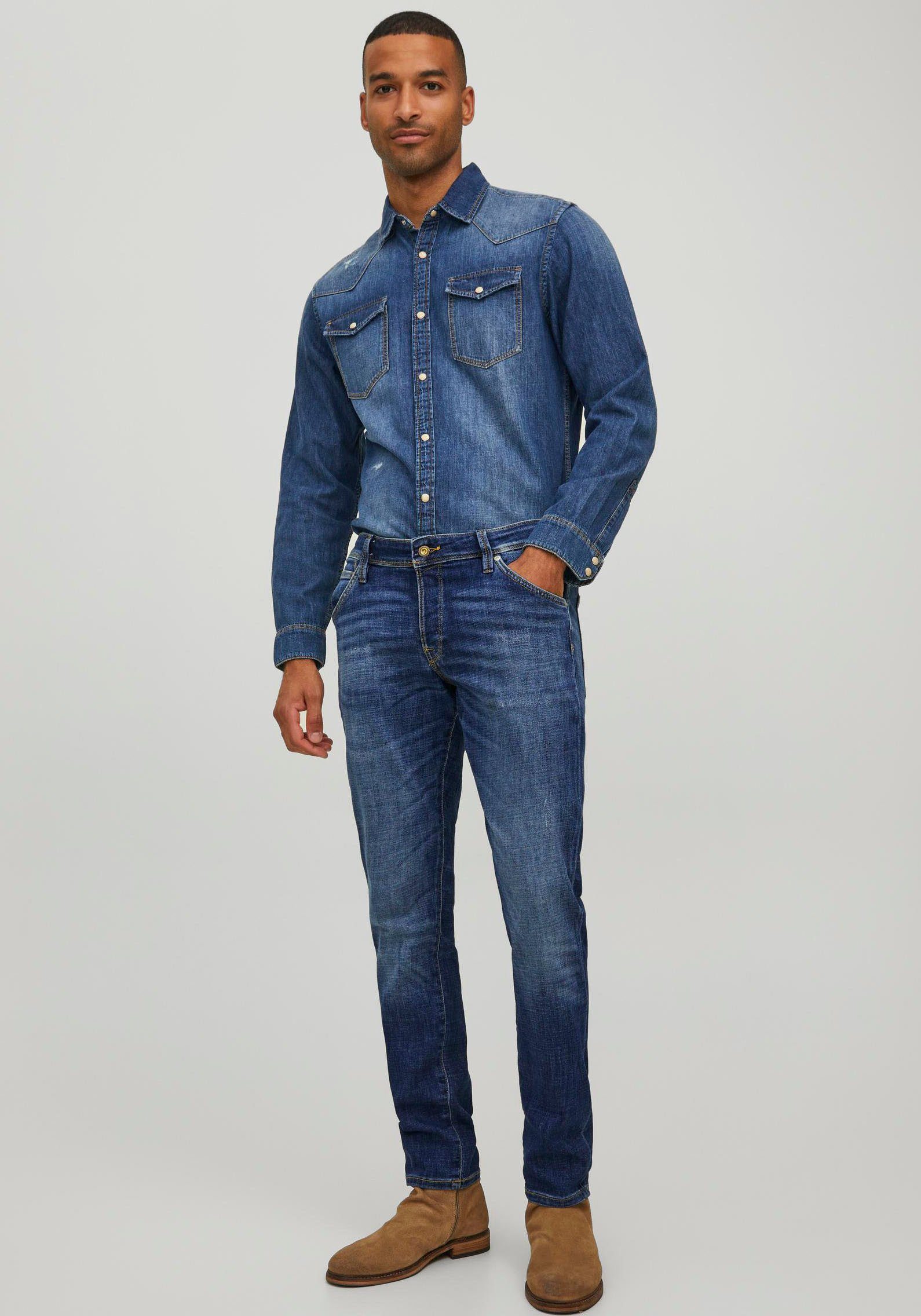 Jack & Jones Slim fit jeans JJIGLENN JJFOX AGI 304 50SPS NOOS