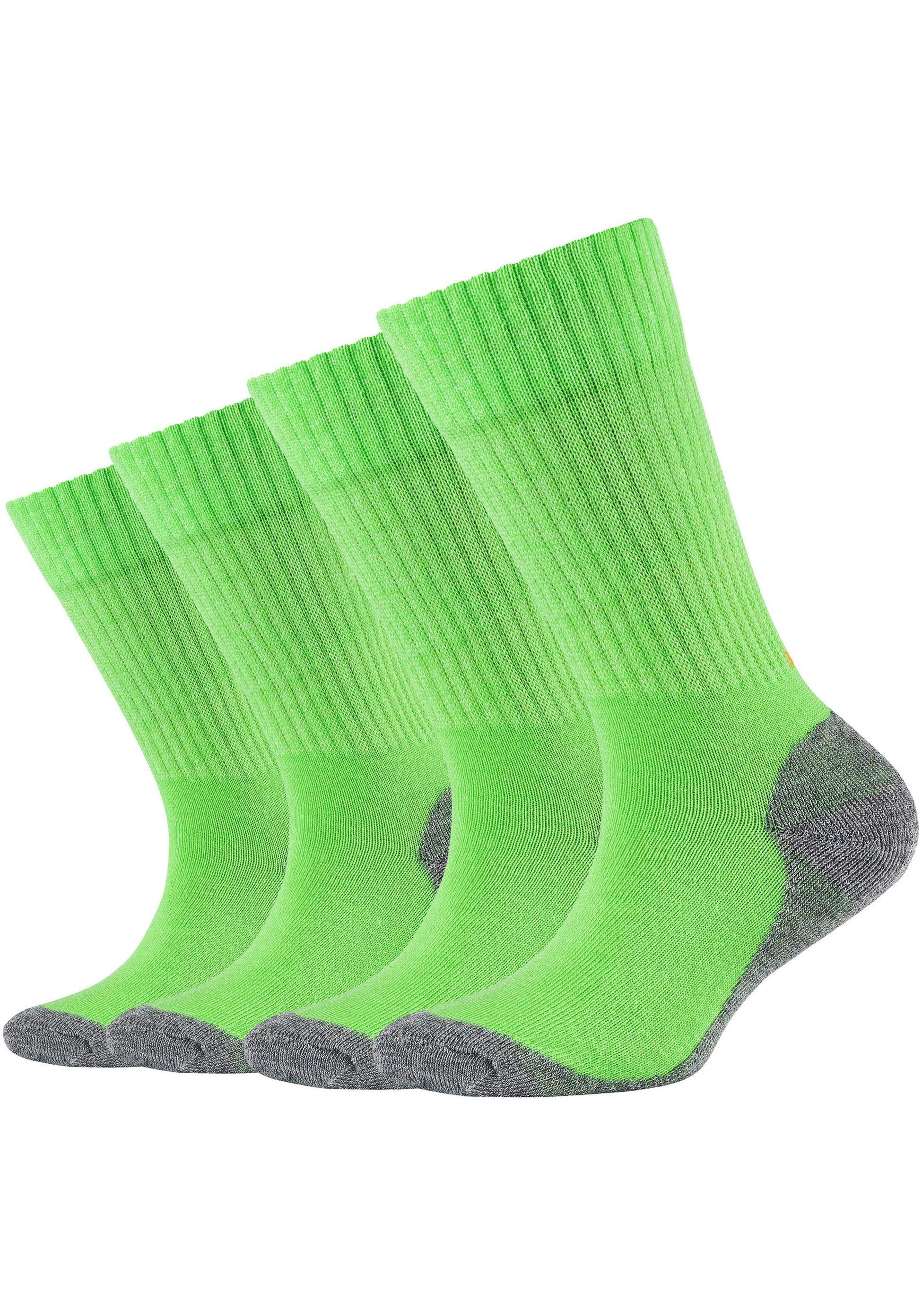 Camano Functionele sokken Function met versterkte belastingzones aan hiel en teen (Set van 4) meisjes sokken maat 35 (38) groen