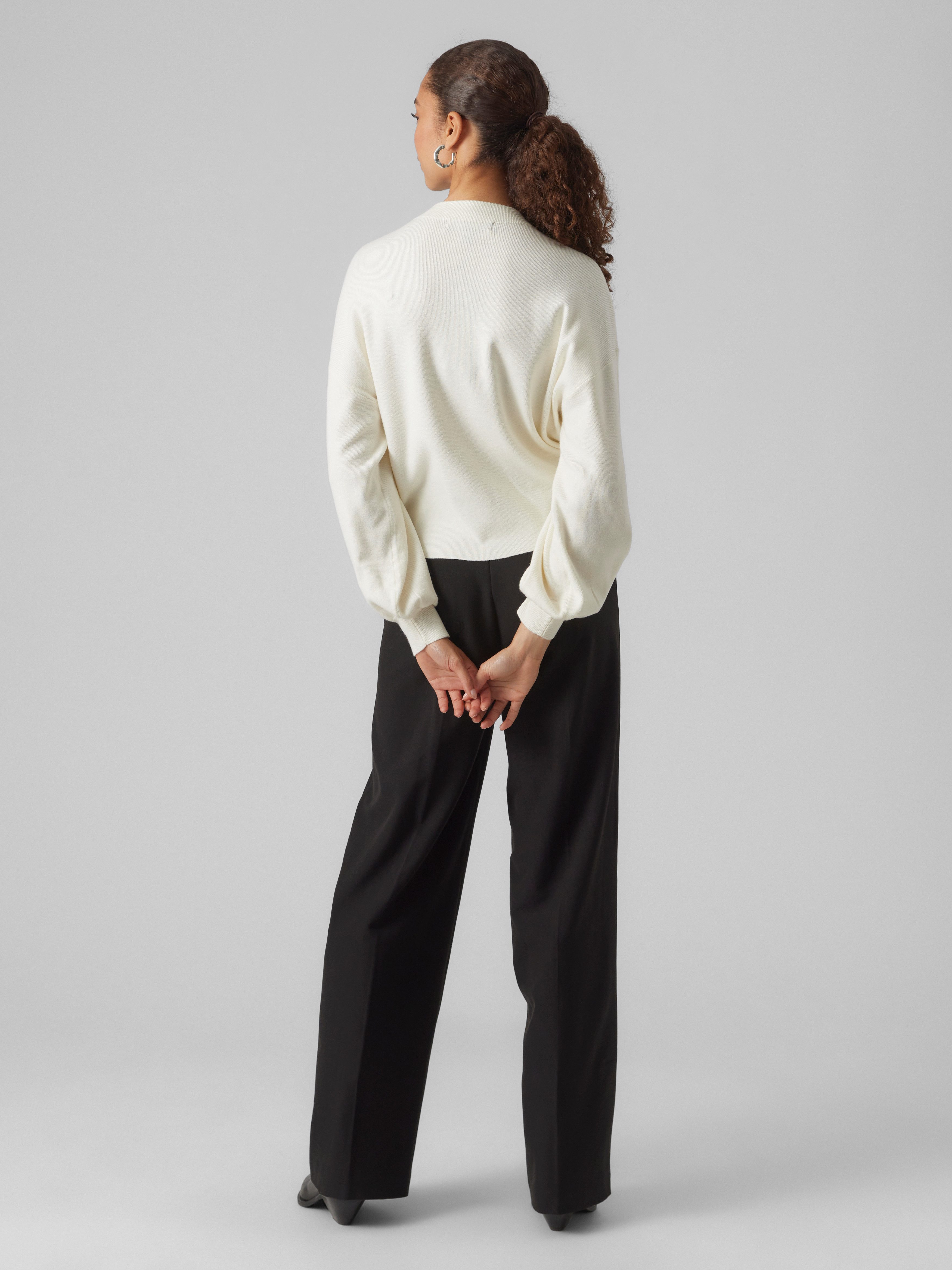 Vero Moda Gebreide trui VMNANCY LS FUNNELNK PULLOVER GA