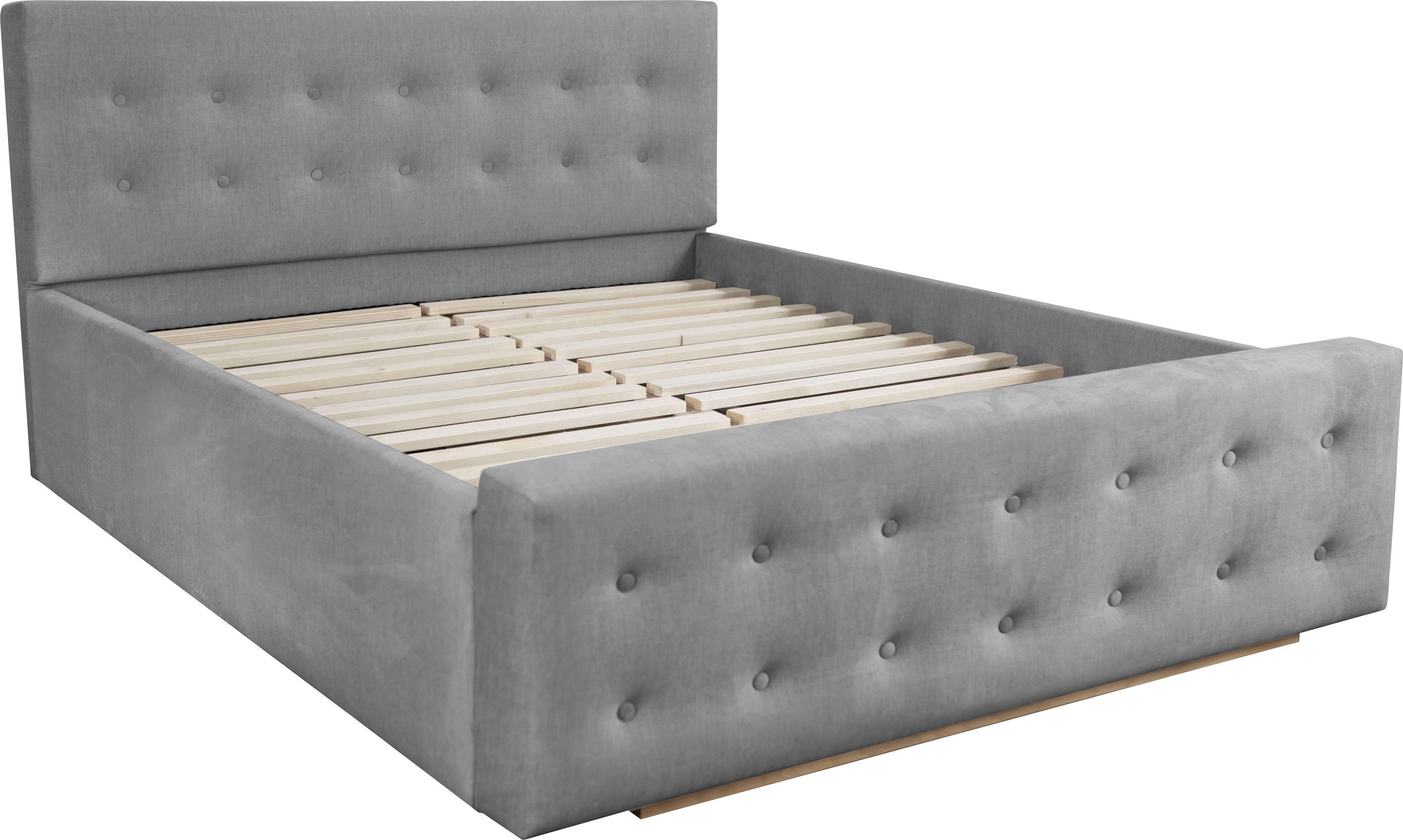 Home affaire Gestoffeerd bed Vaine in 5 breedten, ook in lengte 220 cm, incl. lattenrol