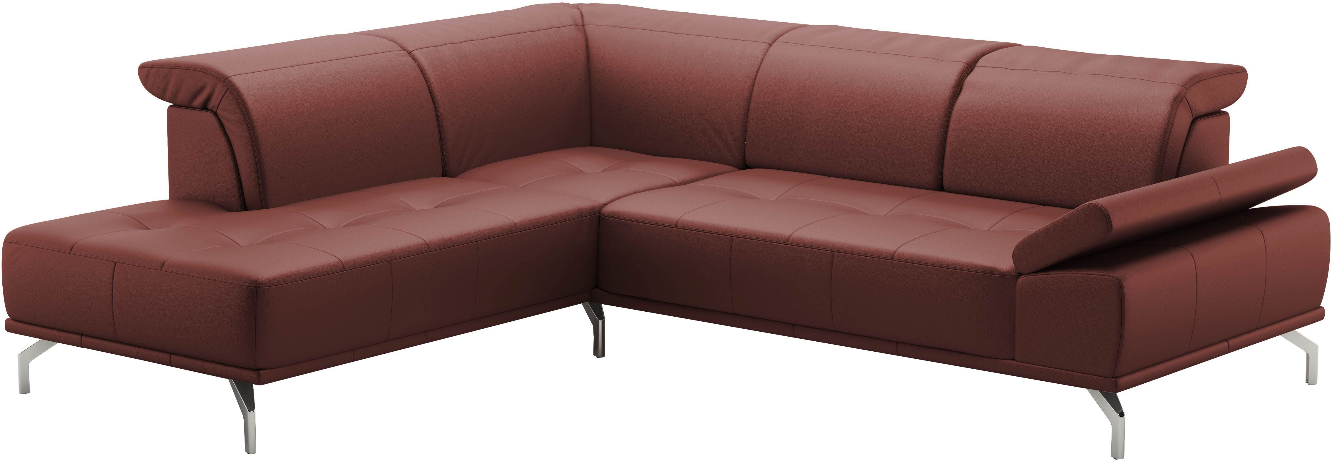 Places of Style Hoekbank Caluna Incl. zitdiepteverstelling, optioneel met hoofd- en armleuningverstelling