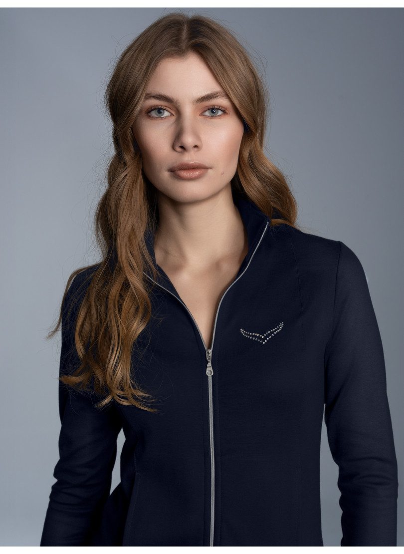 Trigema Sweatvest TRIGEMA jas veredeld met kristallen (1-delig)