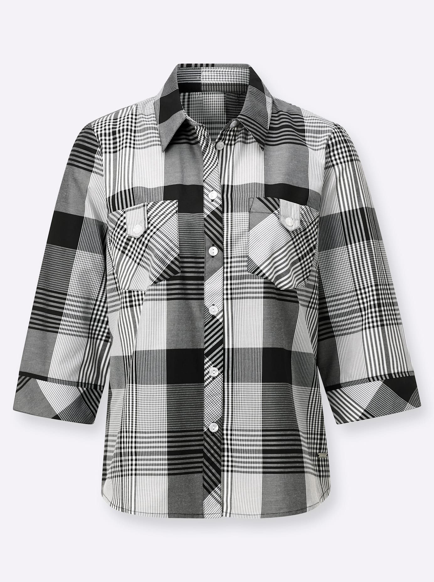Casual Looks Geruite blouse