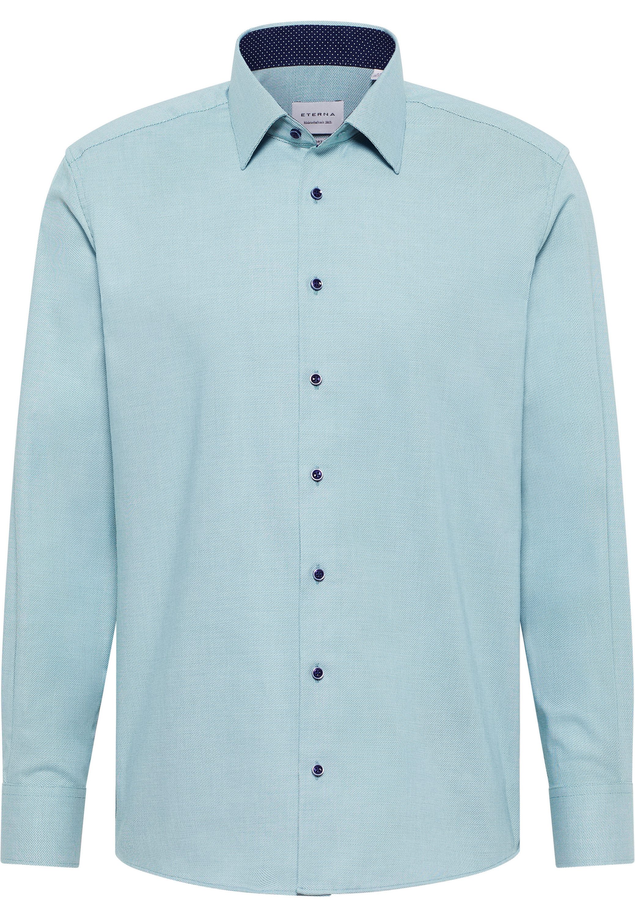 Eterna Overhemd met lange mouwen Comfort fit NON IRON (strijkvrij)