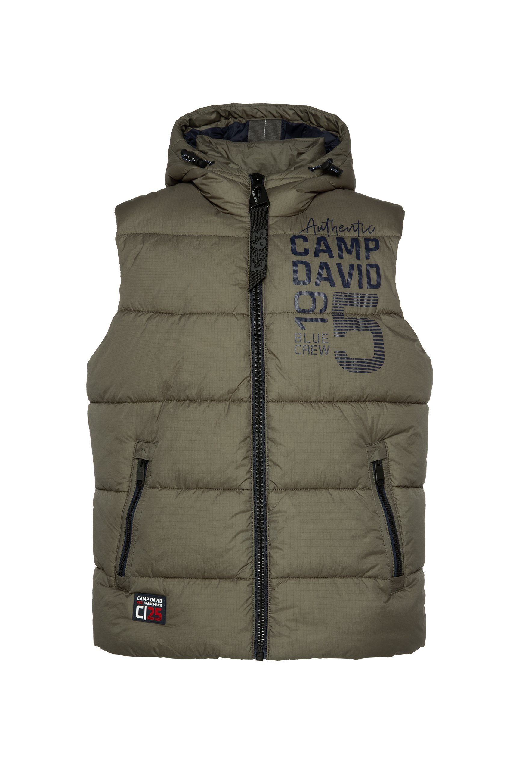 CAMP DAVID Bodywarmer met ritszakken