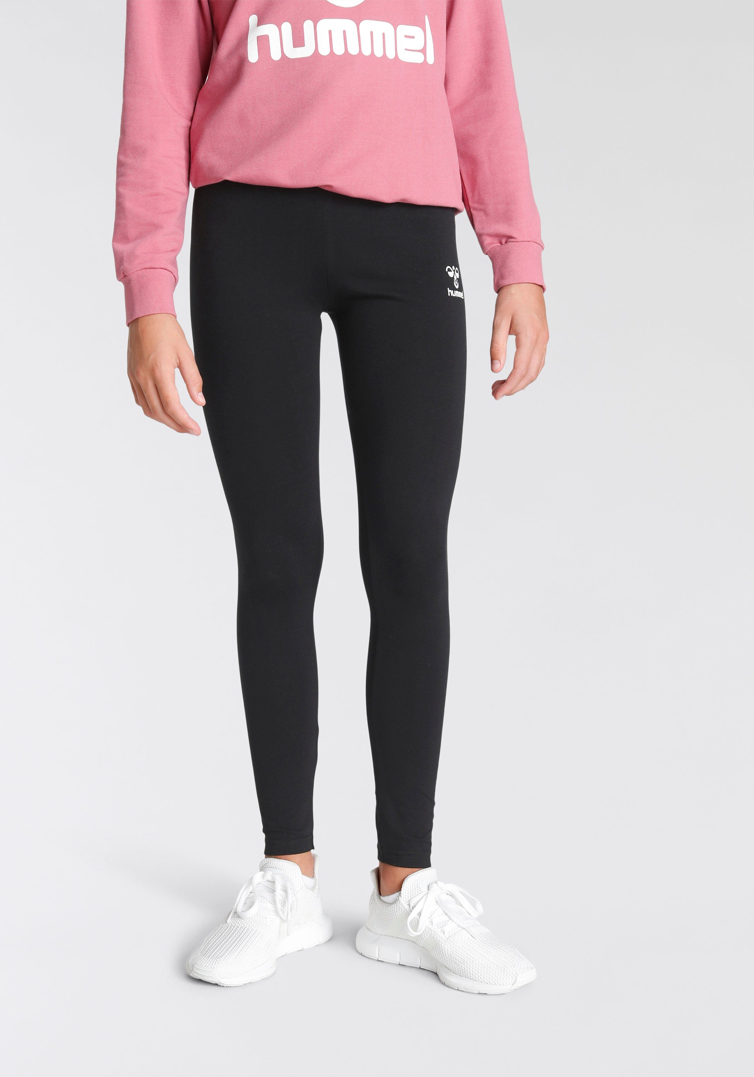 hummel Legging Voor kinderen meisjes leggings maat 134 zwart