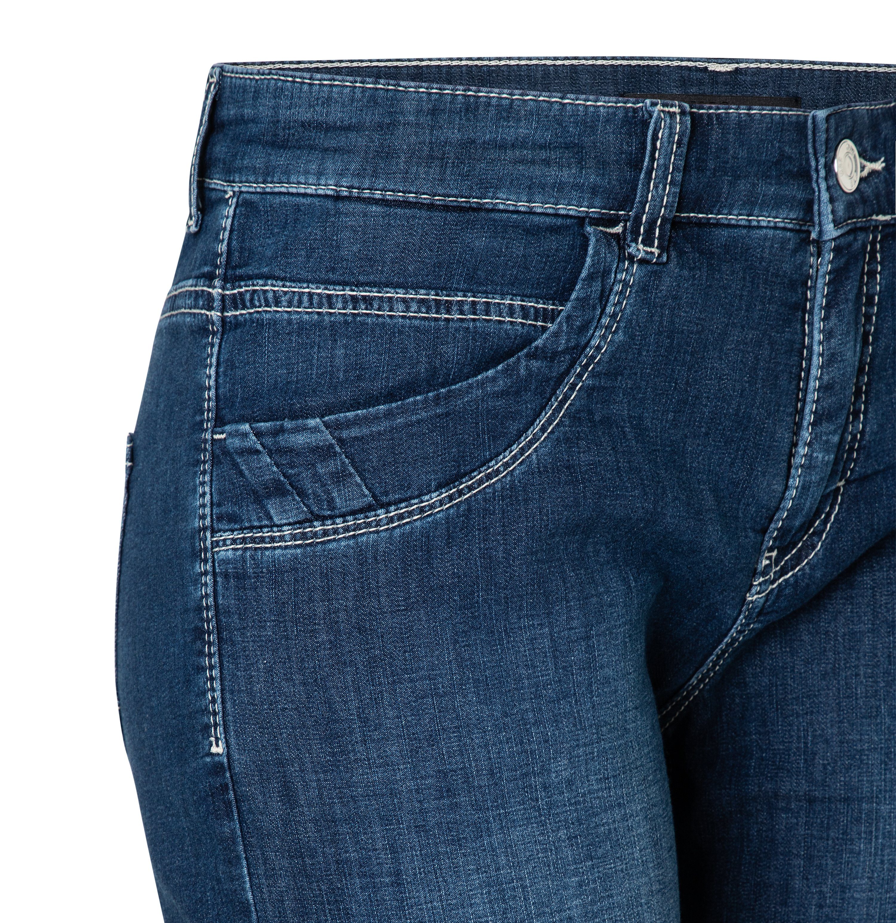 MAC Capri jeans Capri Ingelegde decoratieve plooien aan de zoom