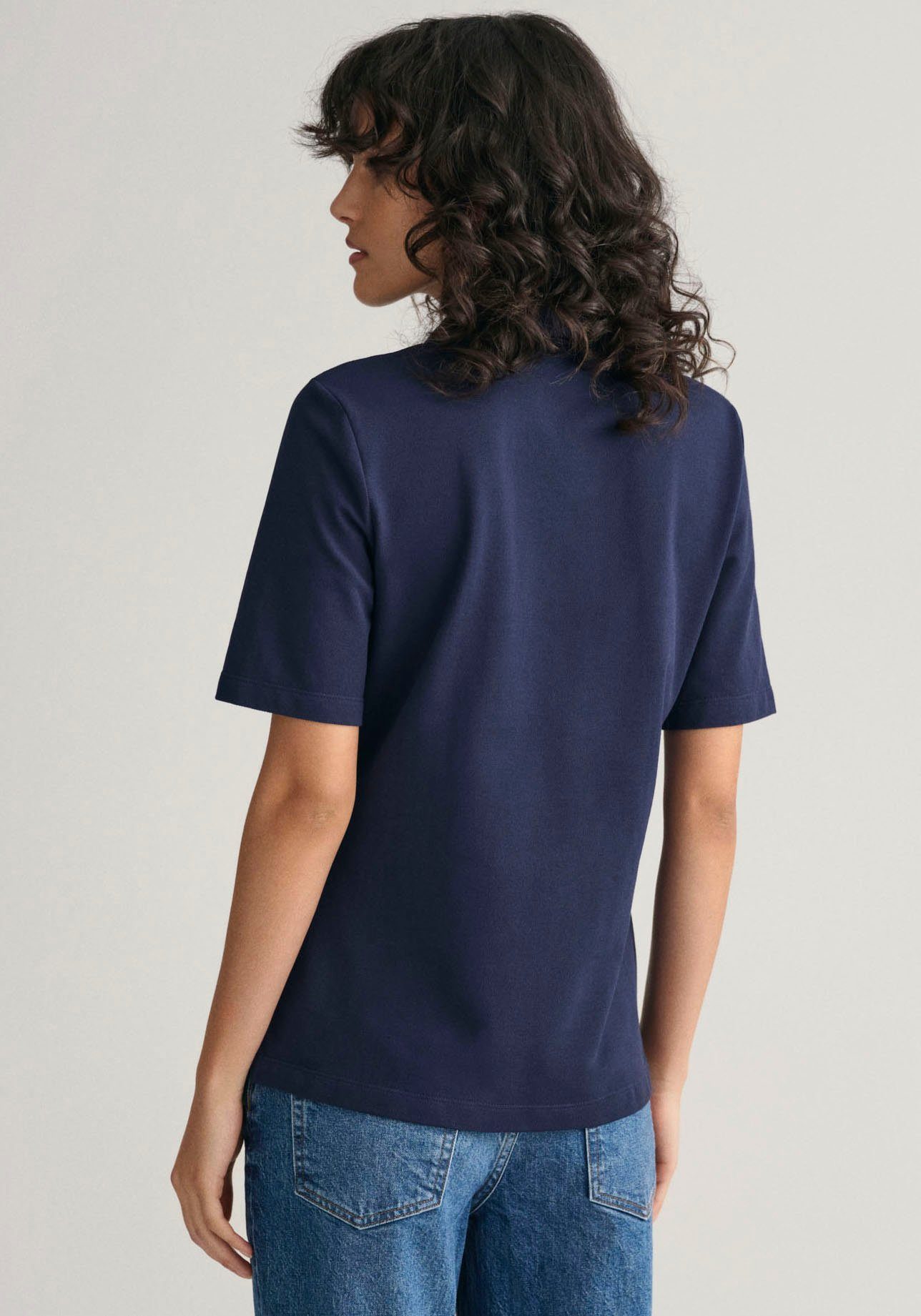 Gant Poloshirt SLIM SHIELD KA PIQUE POLO met geborduurd grafisch logo op de borst