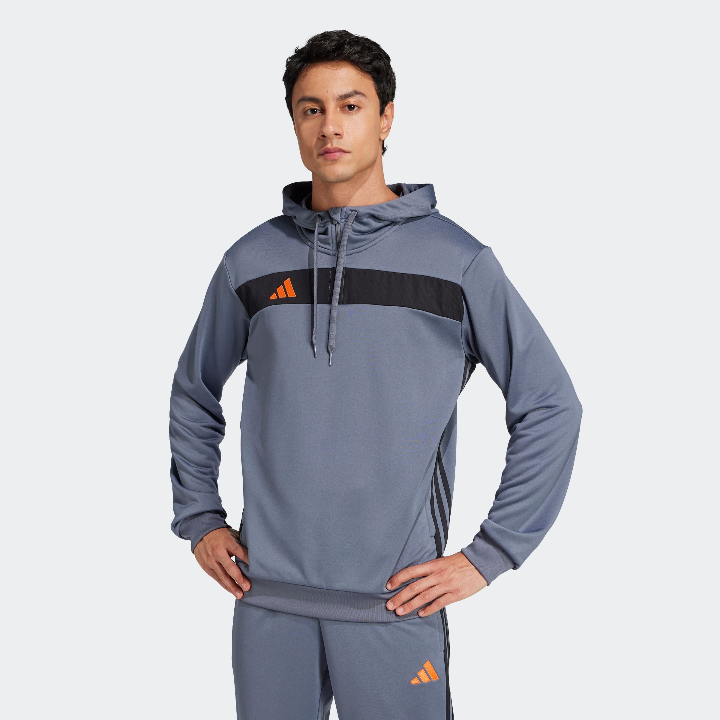 adidas Performance Hoodie TIRO ES SW HD heren hoodies maat S grijs