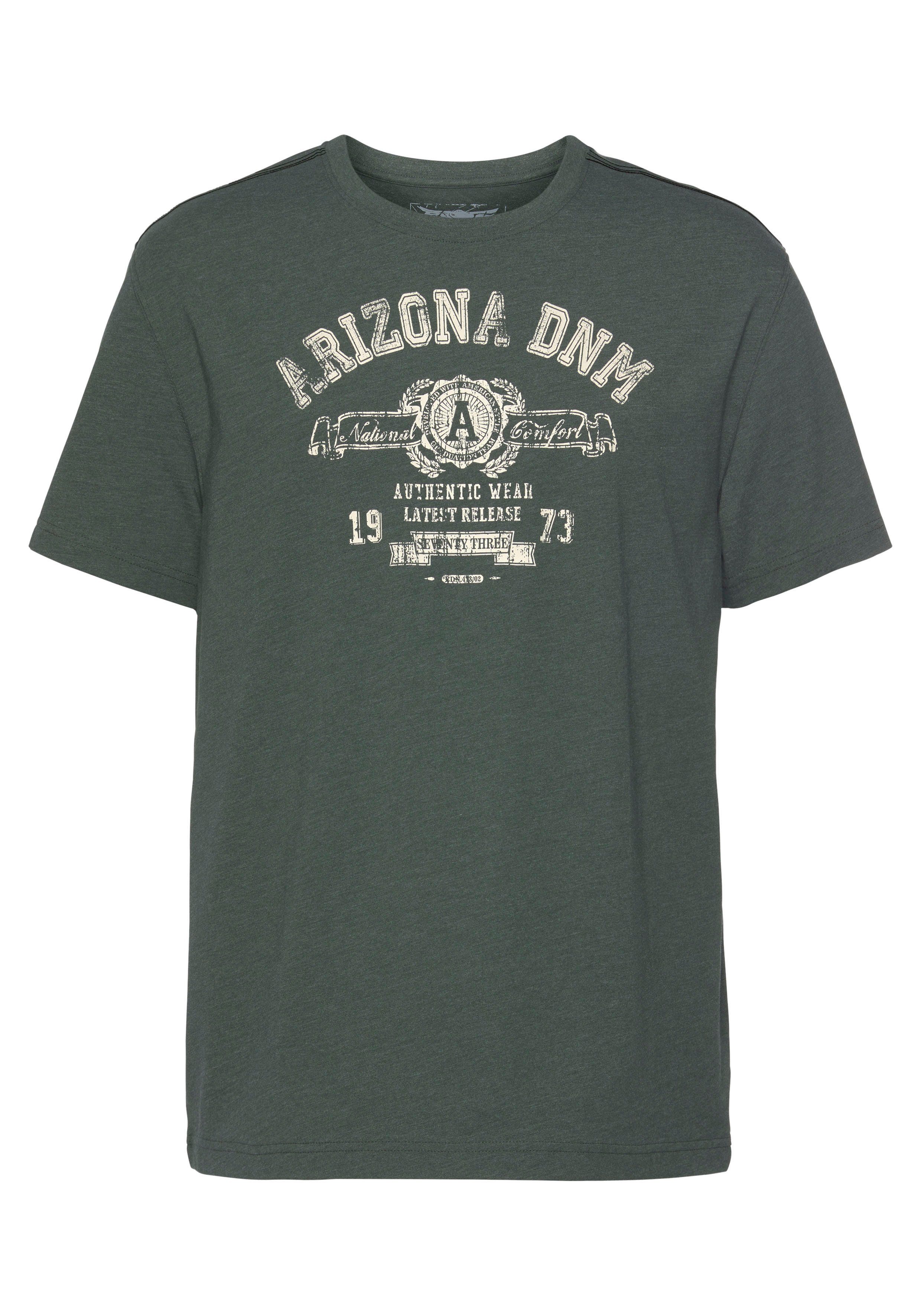 Arizona T-shirt Korte mouwen, gemêleerde look, ronde hals, van single jersey