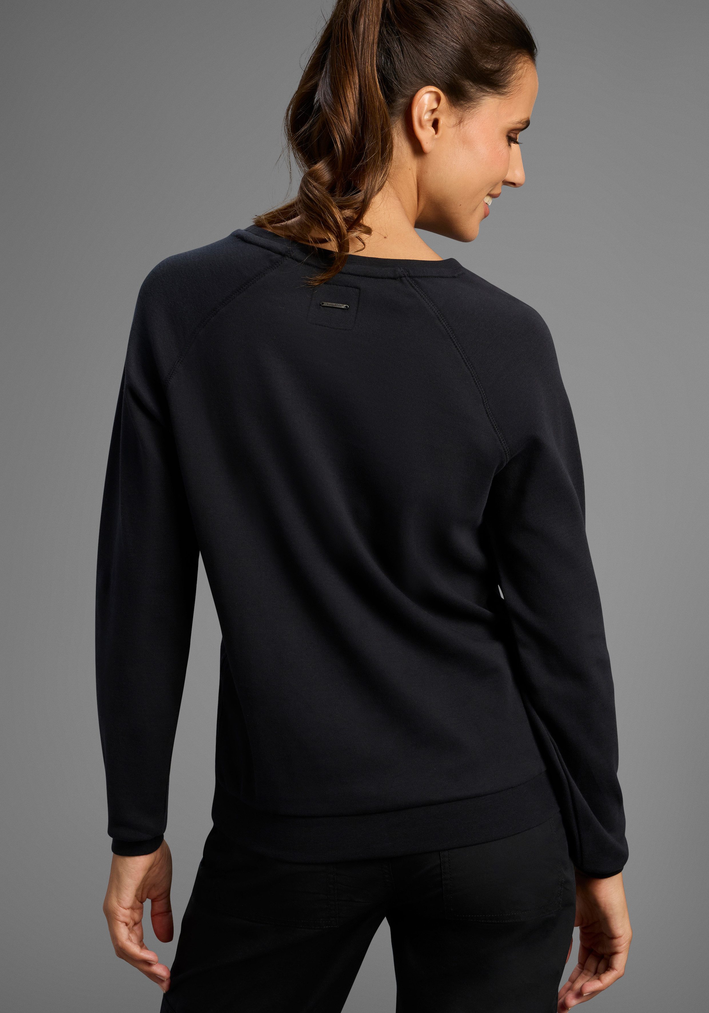 KangaROOS Sweatshirt Lange mouwen, figuurvolgende snit, met print, ronde hals